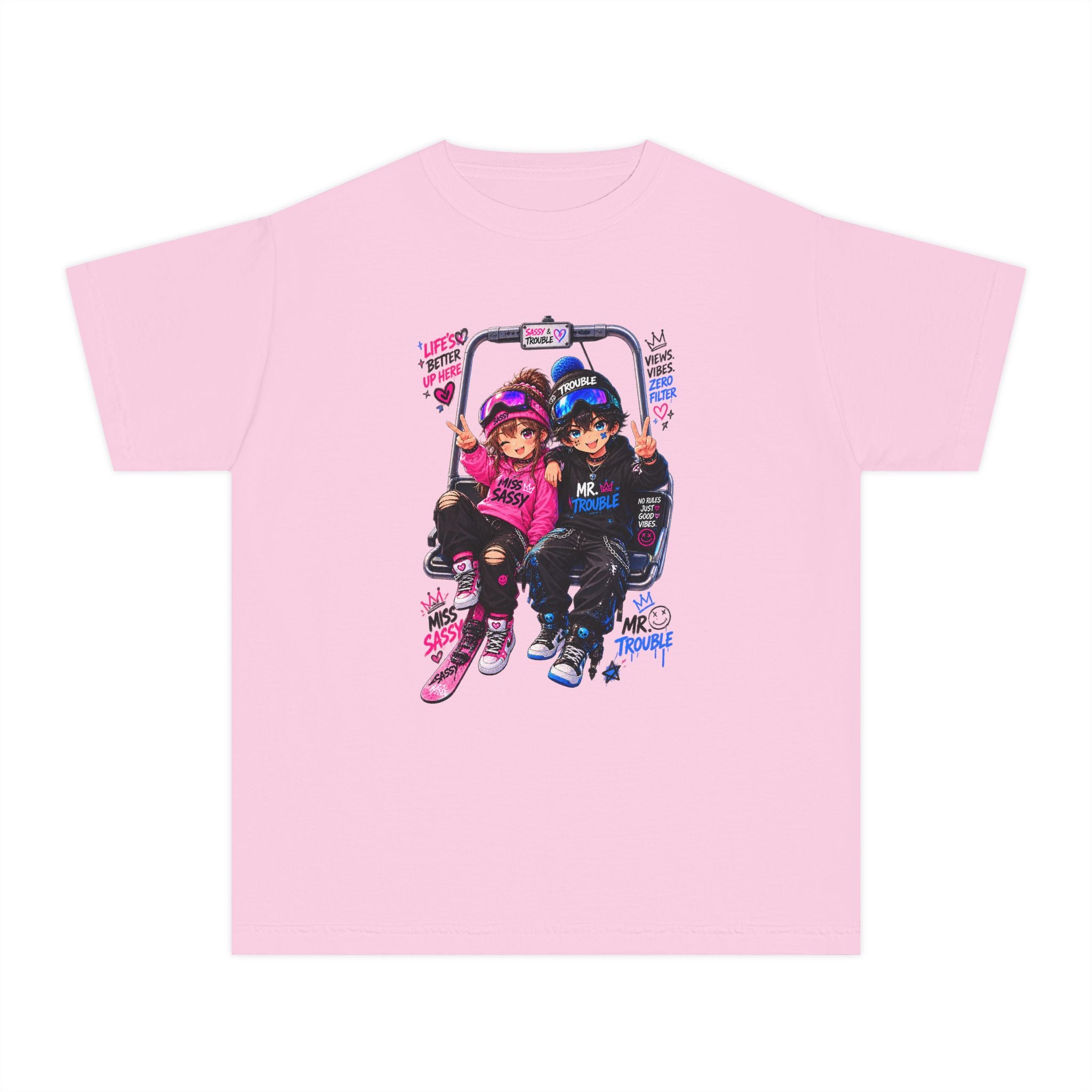 Miss Sassy & Mr. Trouble Kids t-shirt