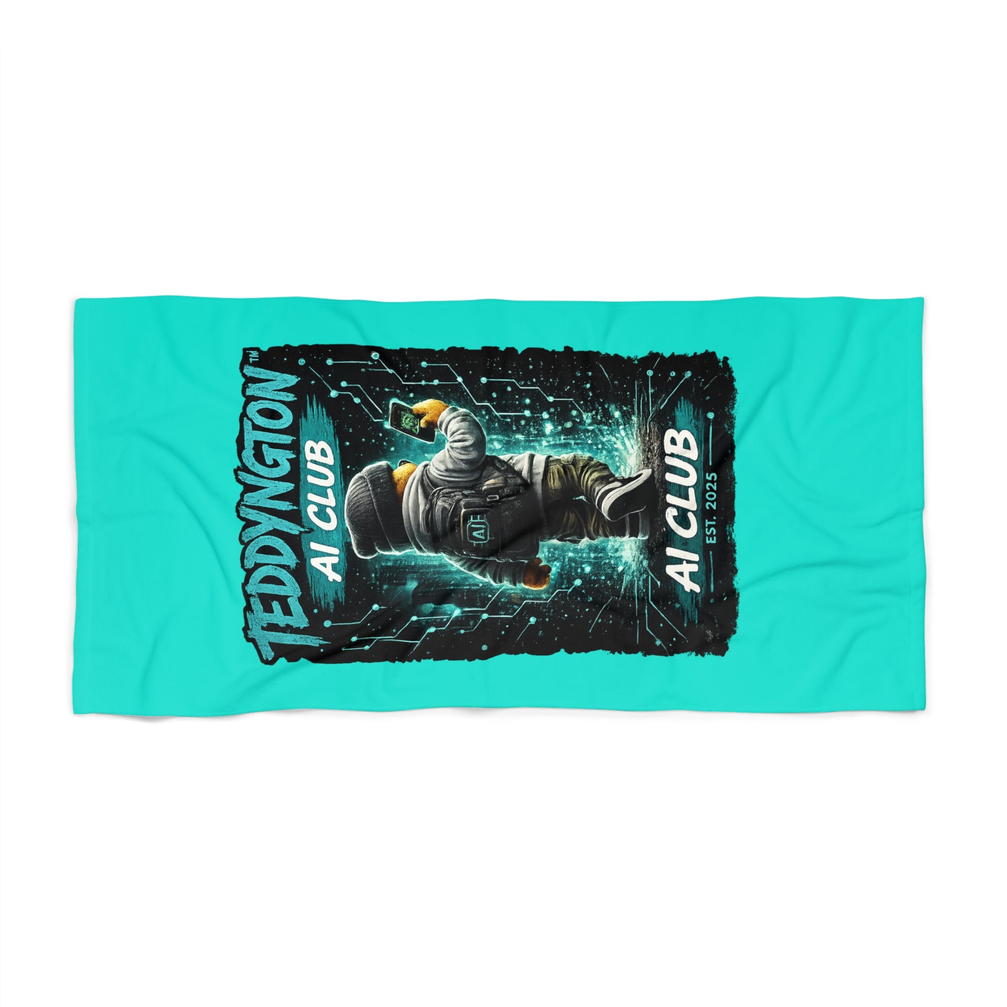 Teddyington AI Club Beach Towel