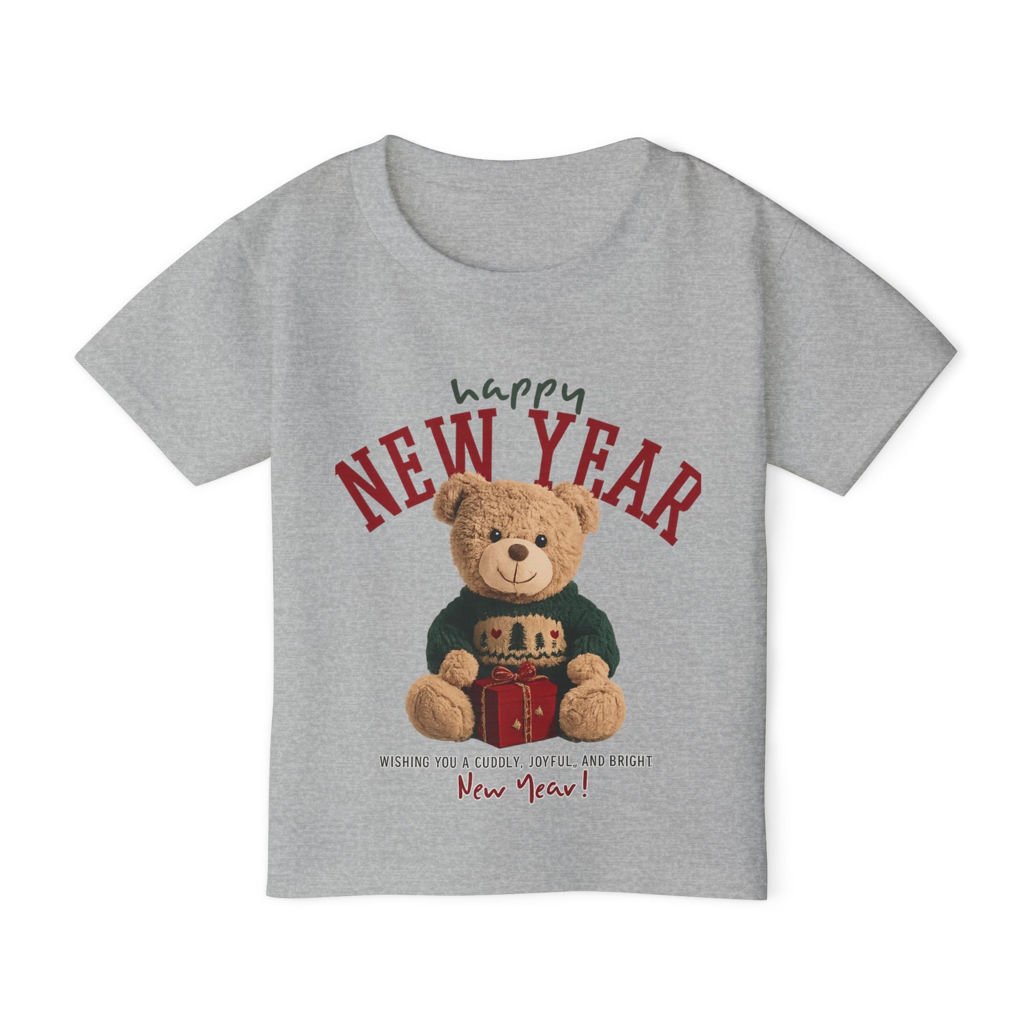 Happy New Year Teddy Bear Kids T-Shirt