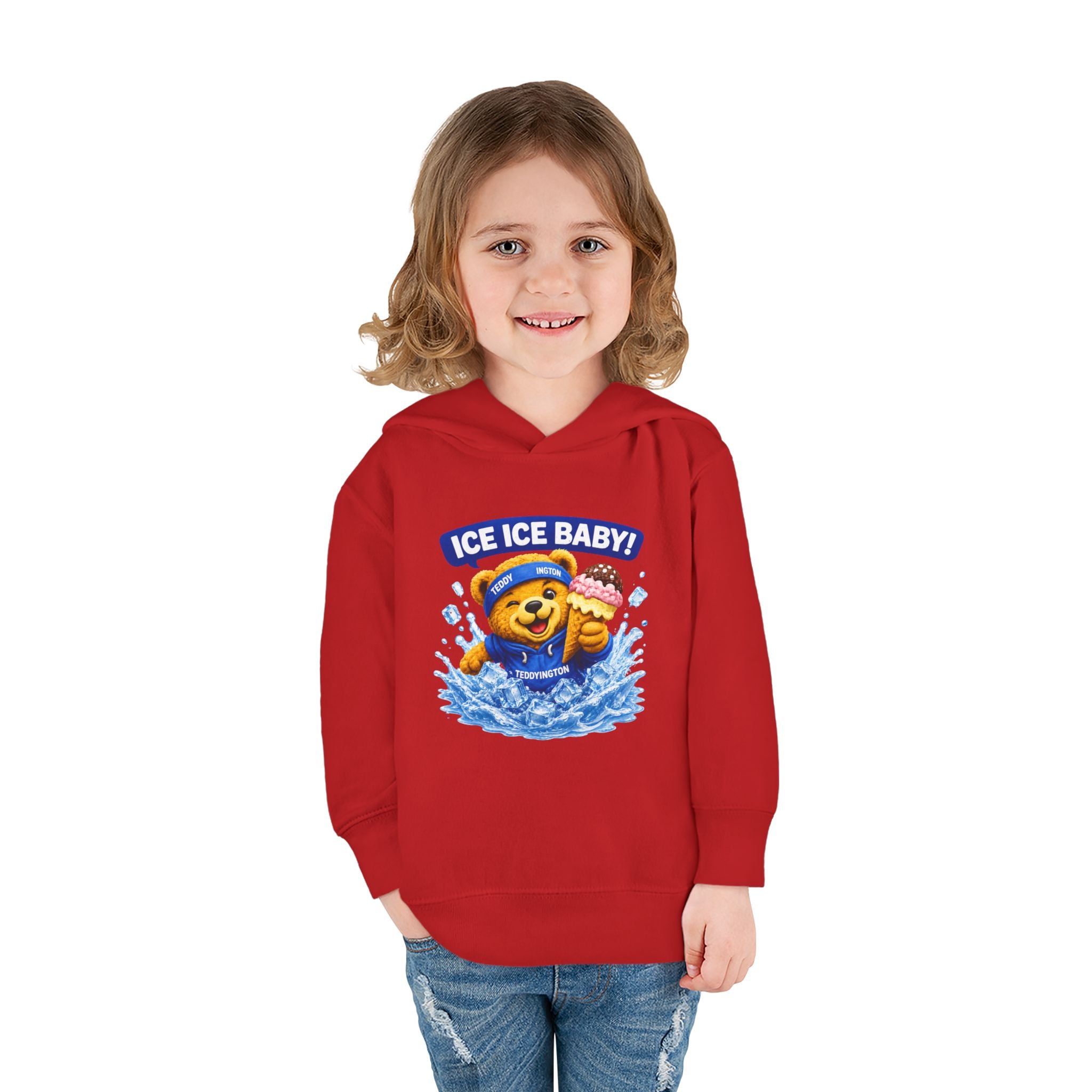 Ice Ice Baby Teddy Bear Toddler Hoodie