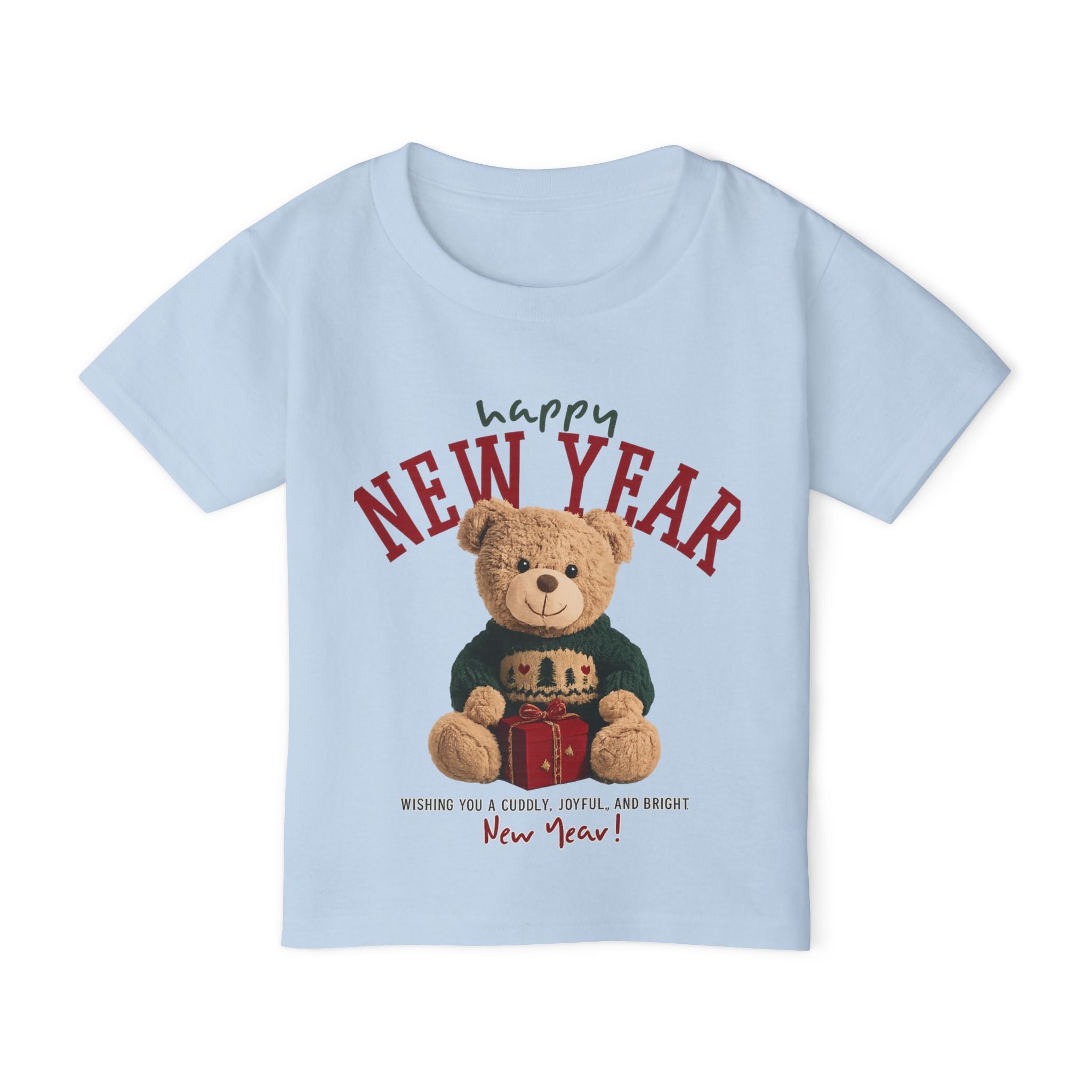 Happy New Year Teddy Bear Kids T-Shirt