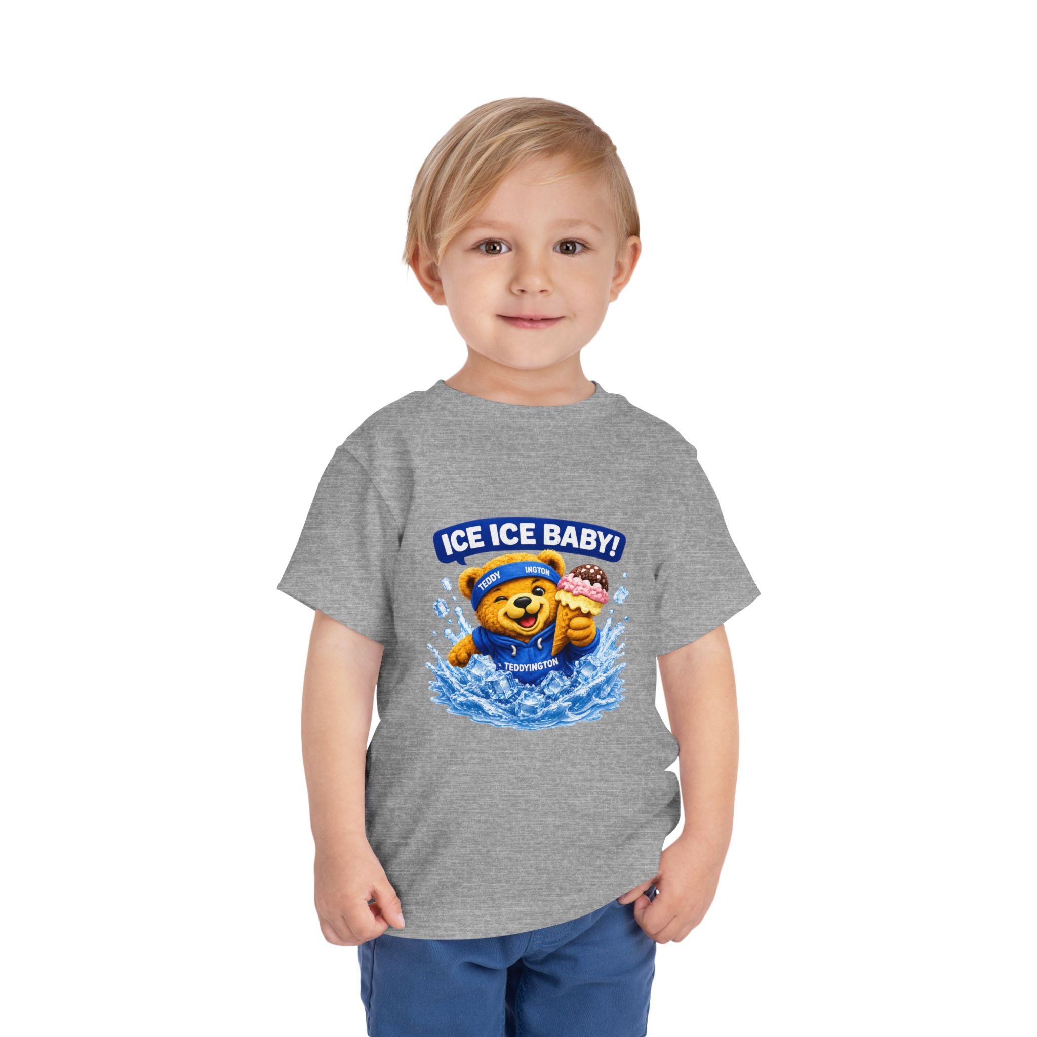 Toddler Ice Ice Baby Teddy Bear T-Shirt