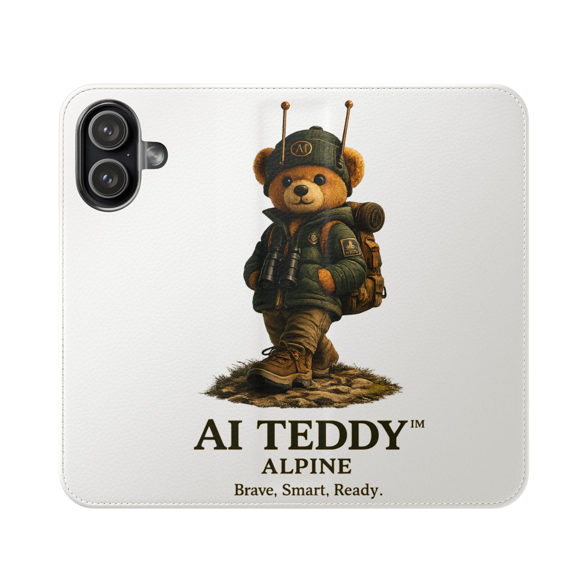 AI Teddy Alpine Wallet Phone Case