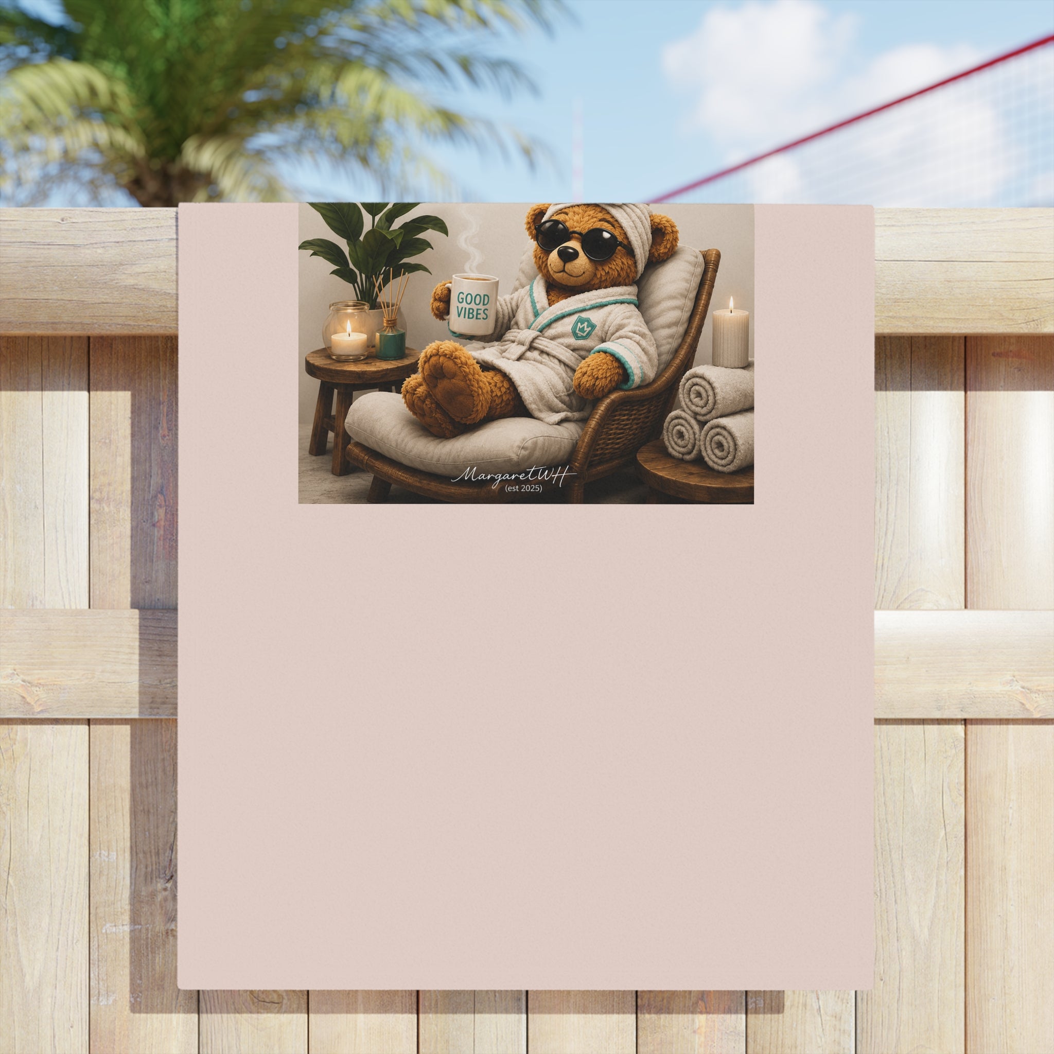 Teddyngton Wellness Club Premium Beach Towel