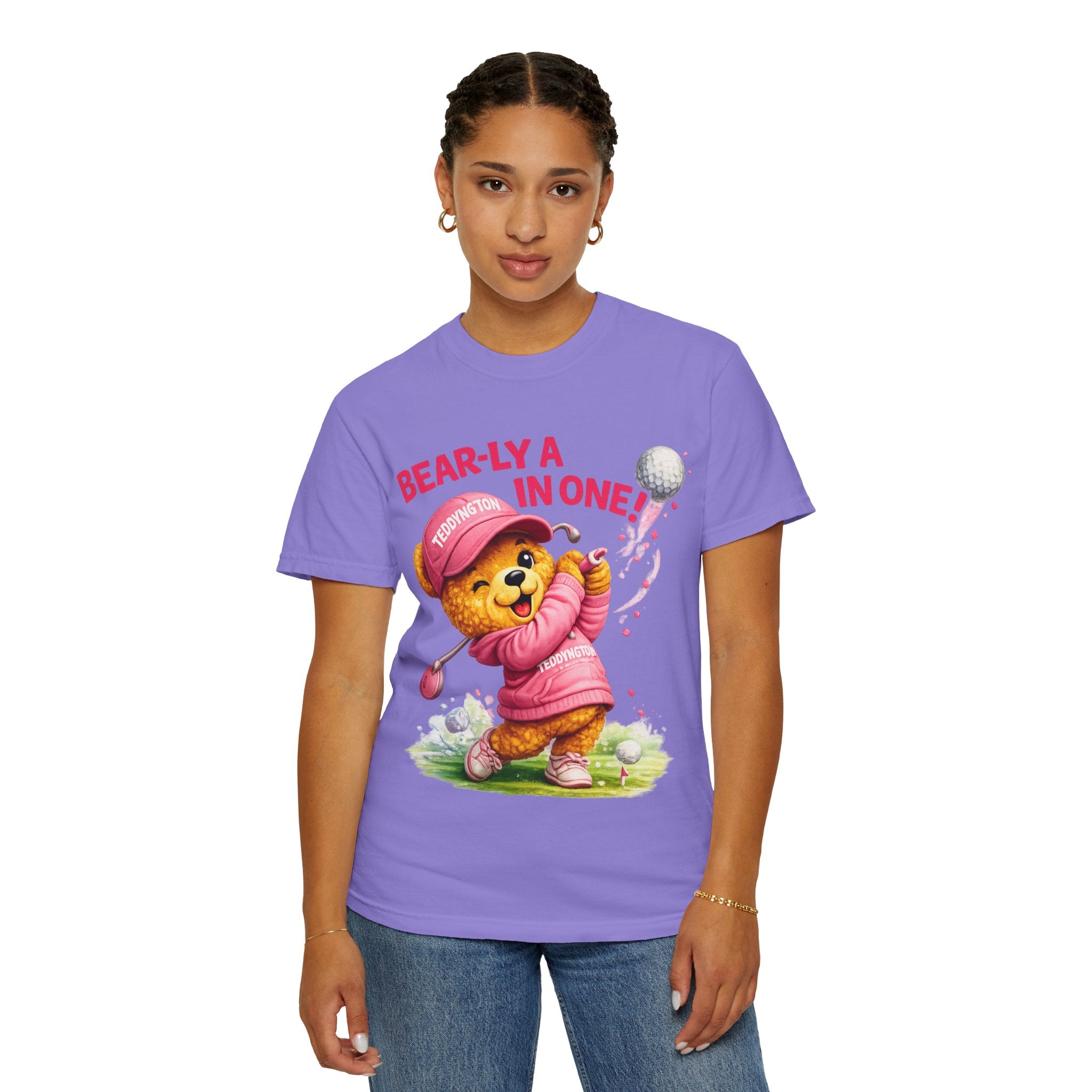 Cute Pink Golf Teddy Bear T-Shirt