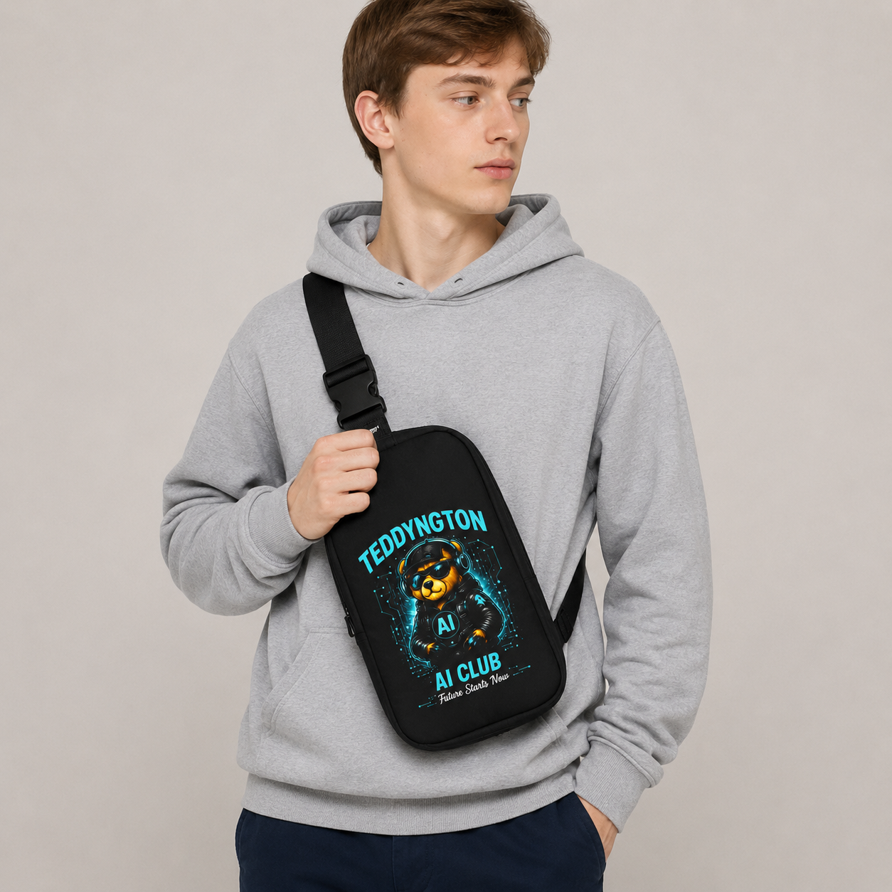 Teddyngton AI Club Crossbody Sling Bag