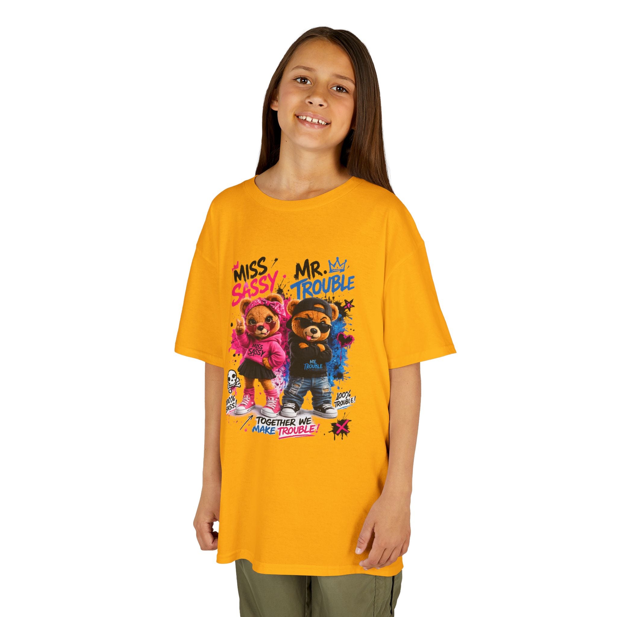 Miss Sassy & Mr. Trouble Teddy Bear T-Shirt