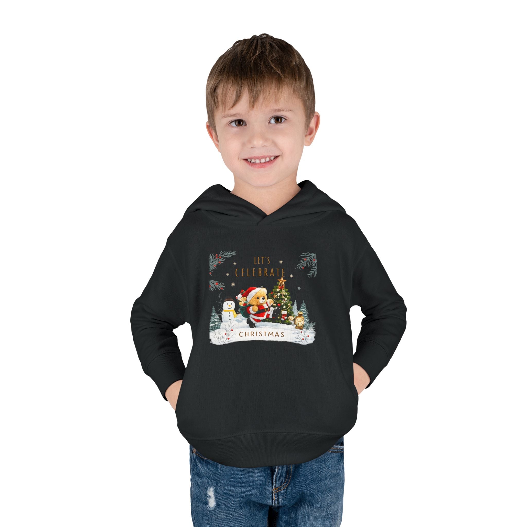 Let's Celebrate Christmas Toddler Hoodie