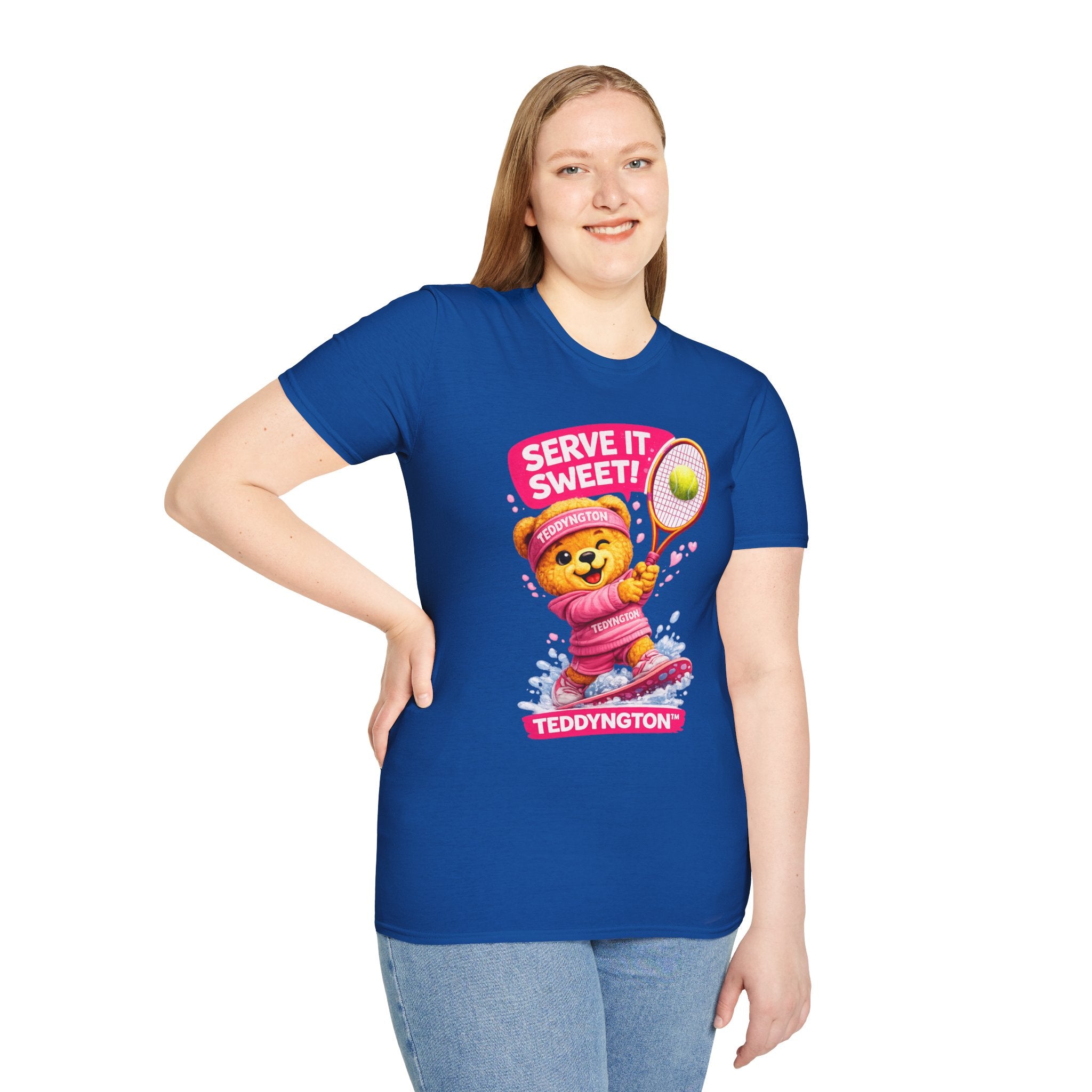 Serve It Sweet Teddy Bear Tennis T-Shirt