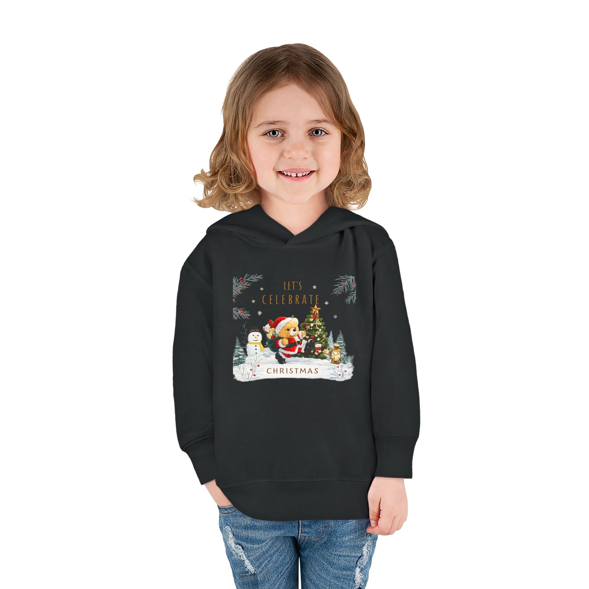 Let's Celebrate Christmas Toddler Hoodie