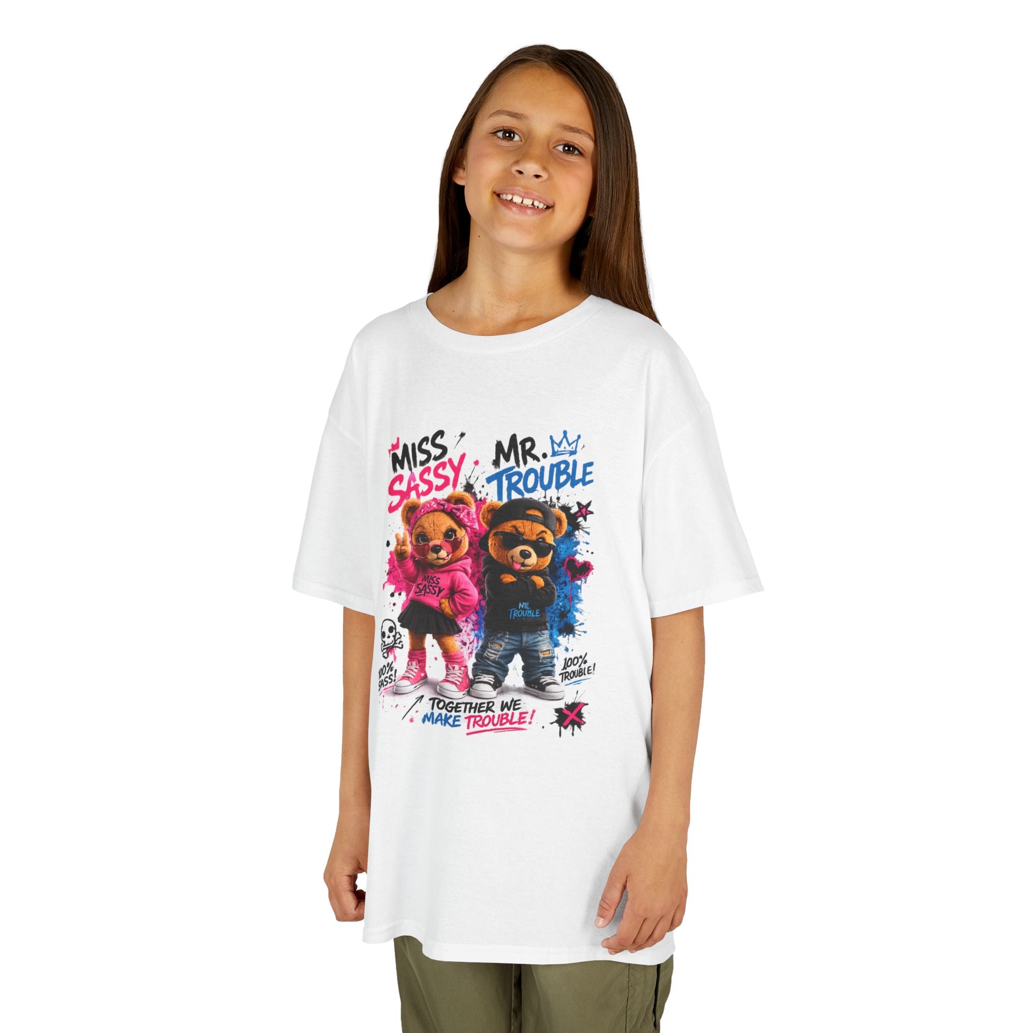 Miss Sassy & Mr. Trouble Teddy Bear T-Shirt