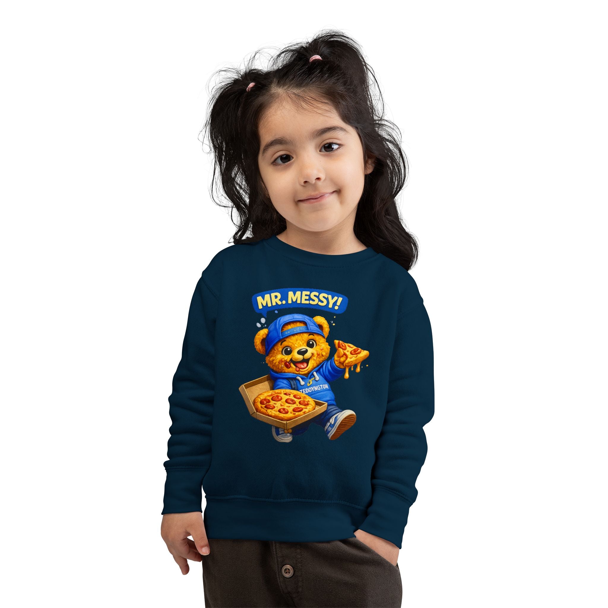 Mr. Messy Pizza Teddy Sweatshirt
