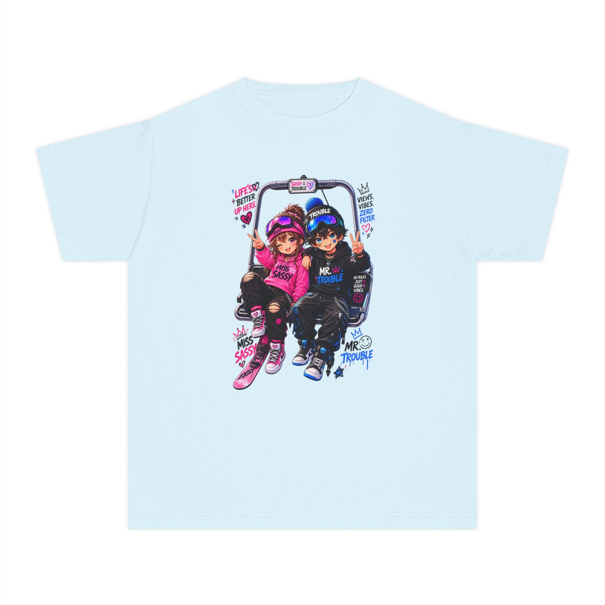 Miss Sassy & Mr. Trouble Kids t-shirt