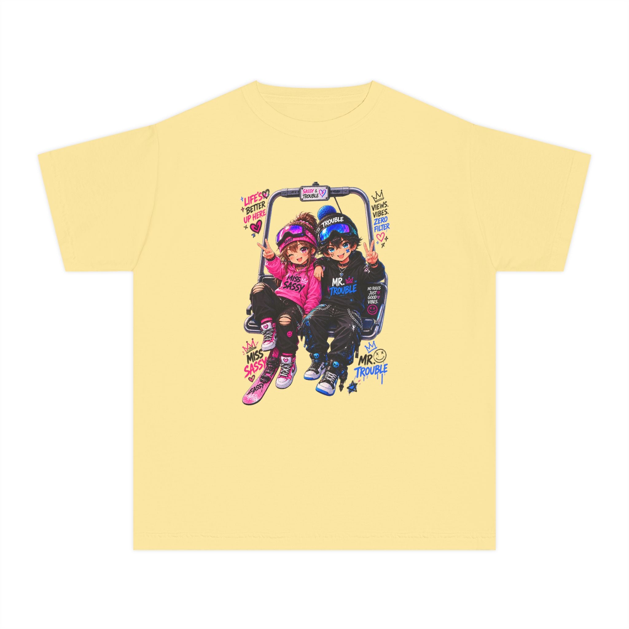 Miss Sassy & Mr. Trouble Kids t-shirt