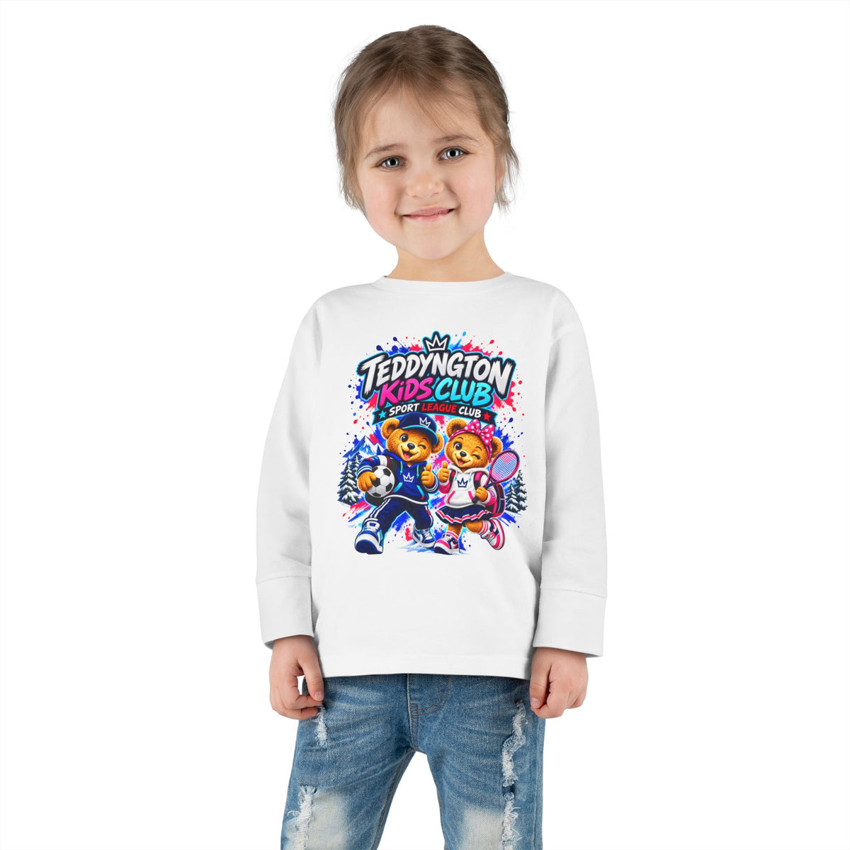 Teddyngton Kids Club Sports Long Sleeve T-Shirt