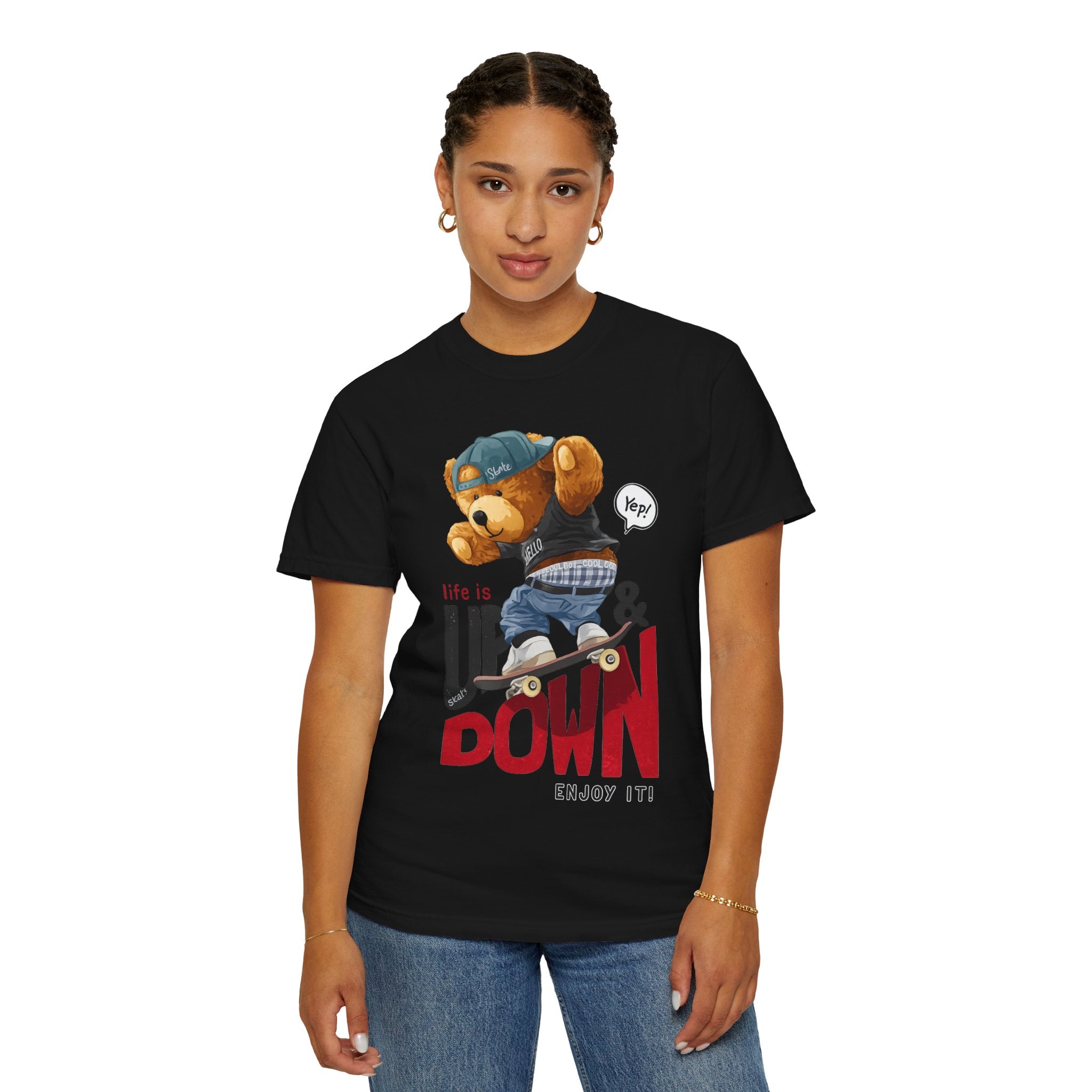 Life Is Up & Down Teddy Bear T-Shirt
