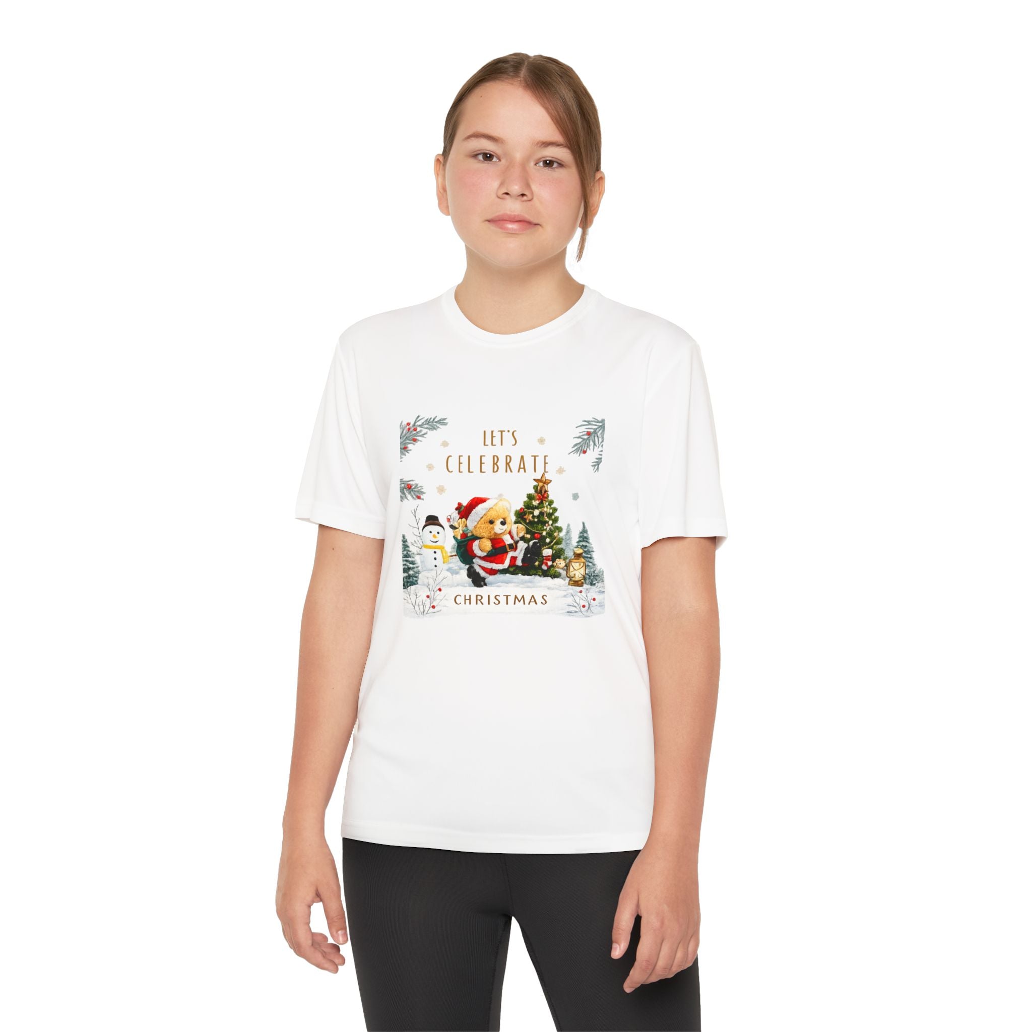Let's Celebrate Christmas Teddy Bear T-Shirt