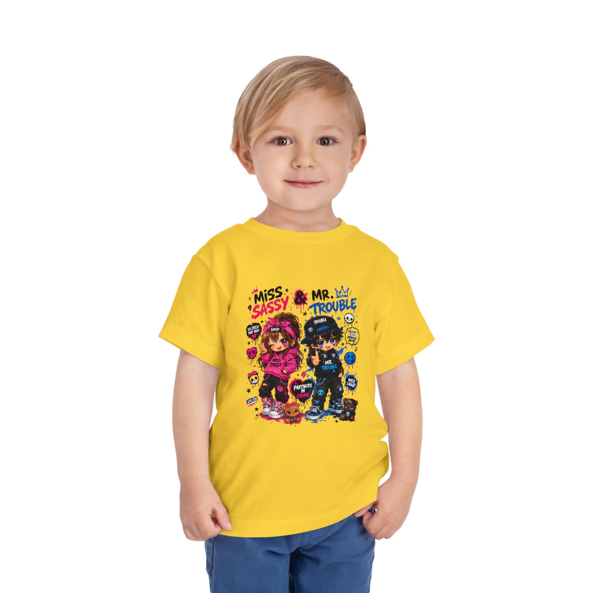 Miss Sassy & Mr. Trouble Kids T-Shirt