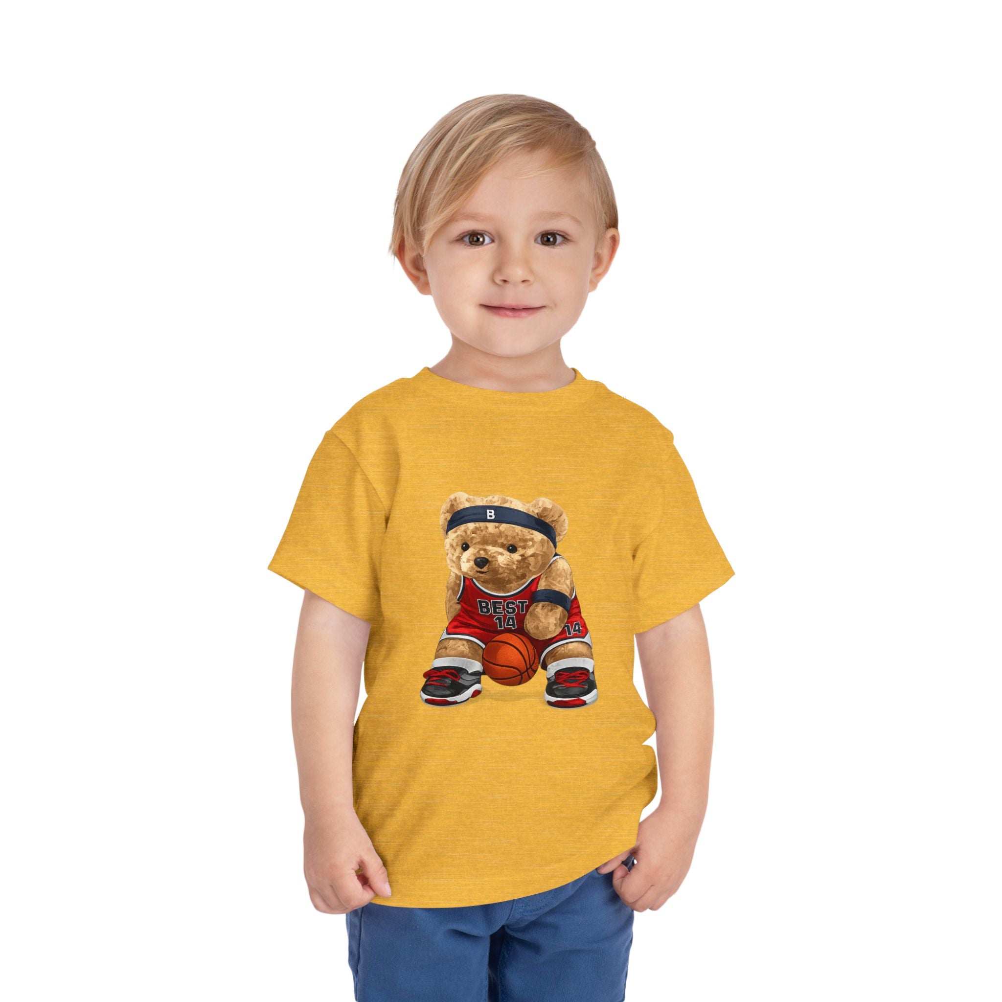 Toddler Basketball Teddy Bear T-Shirt