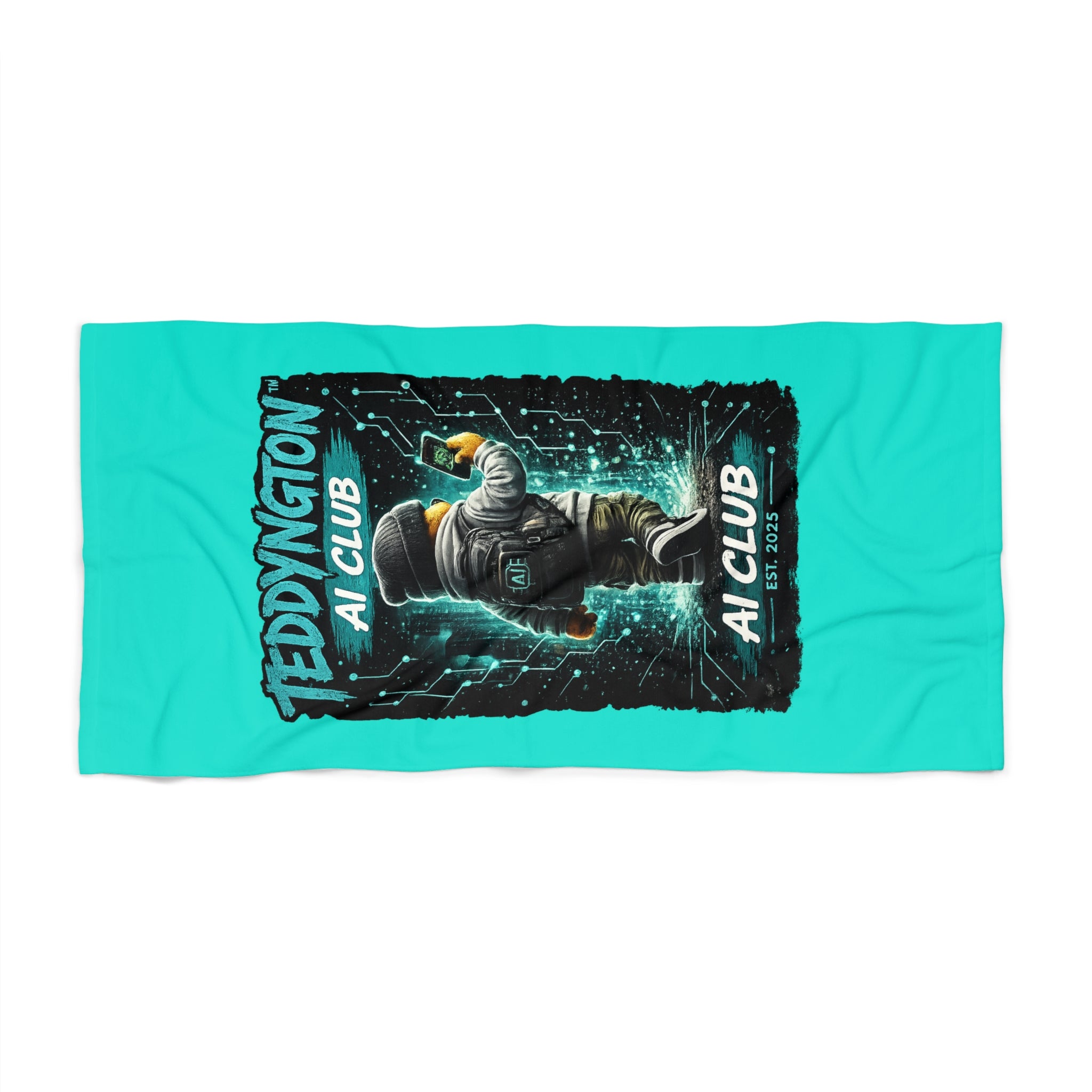 Teddyington AI Club Beach Towel