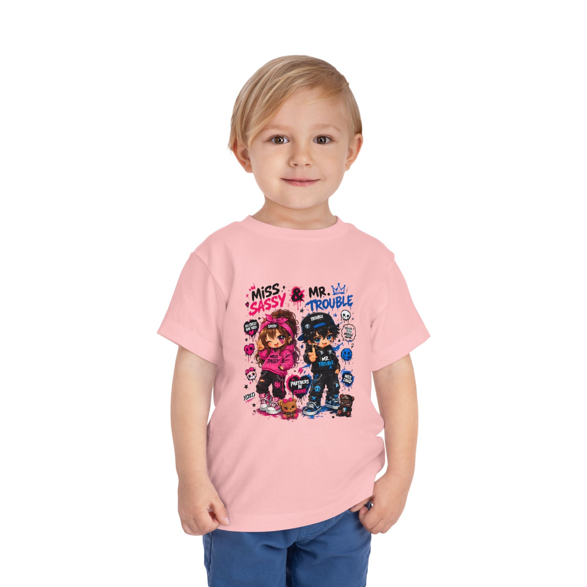Miss Sassy & Mr. Trouble Kids T-Shirt