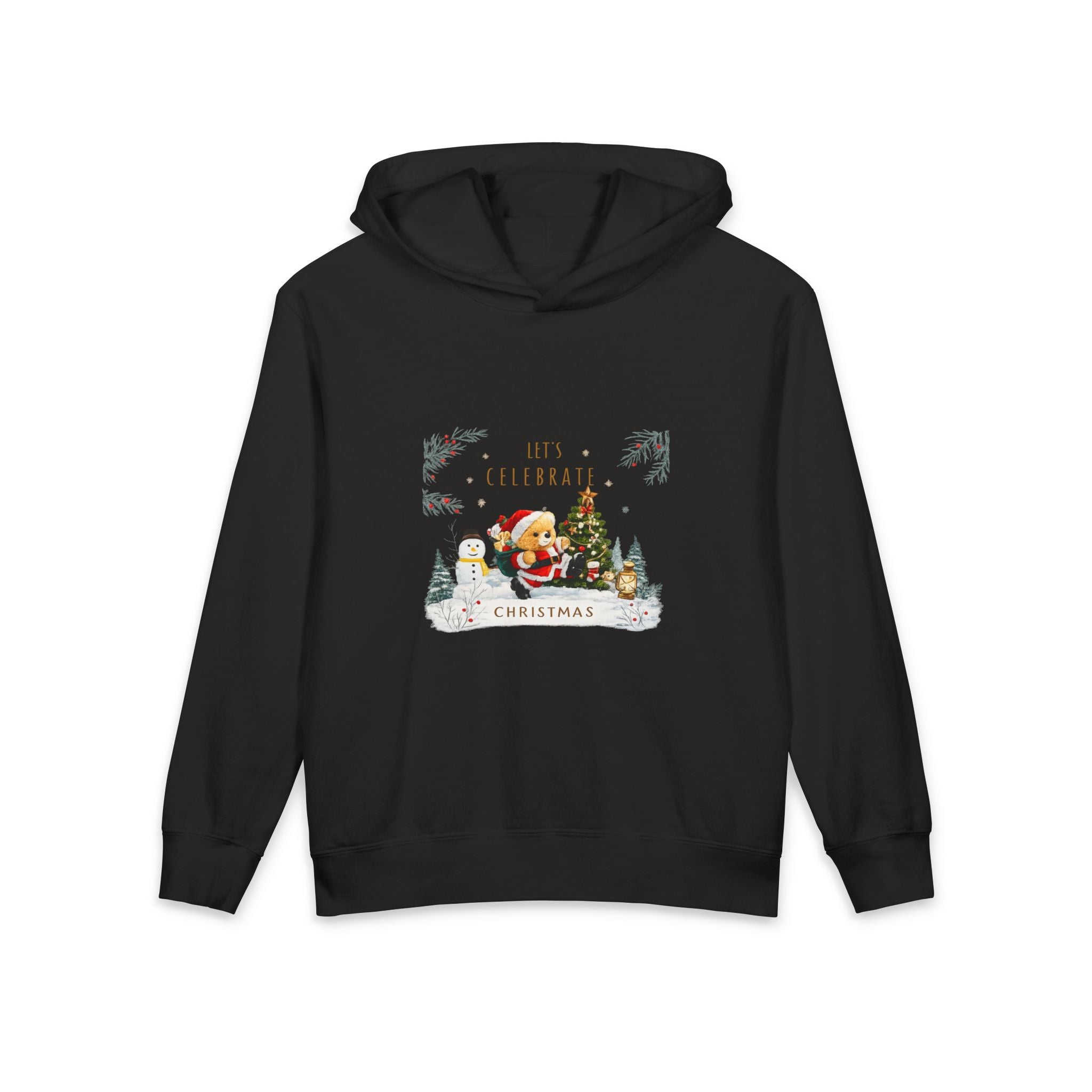 Let's Celebrate Christmas Teddy Bear Hoodie