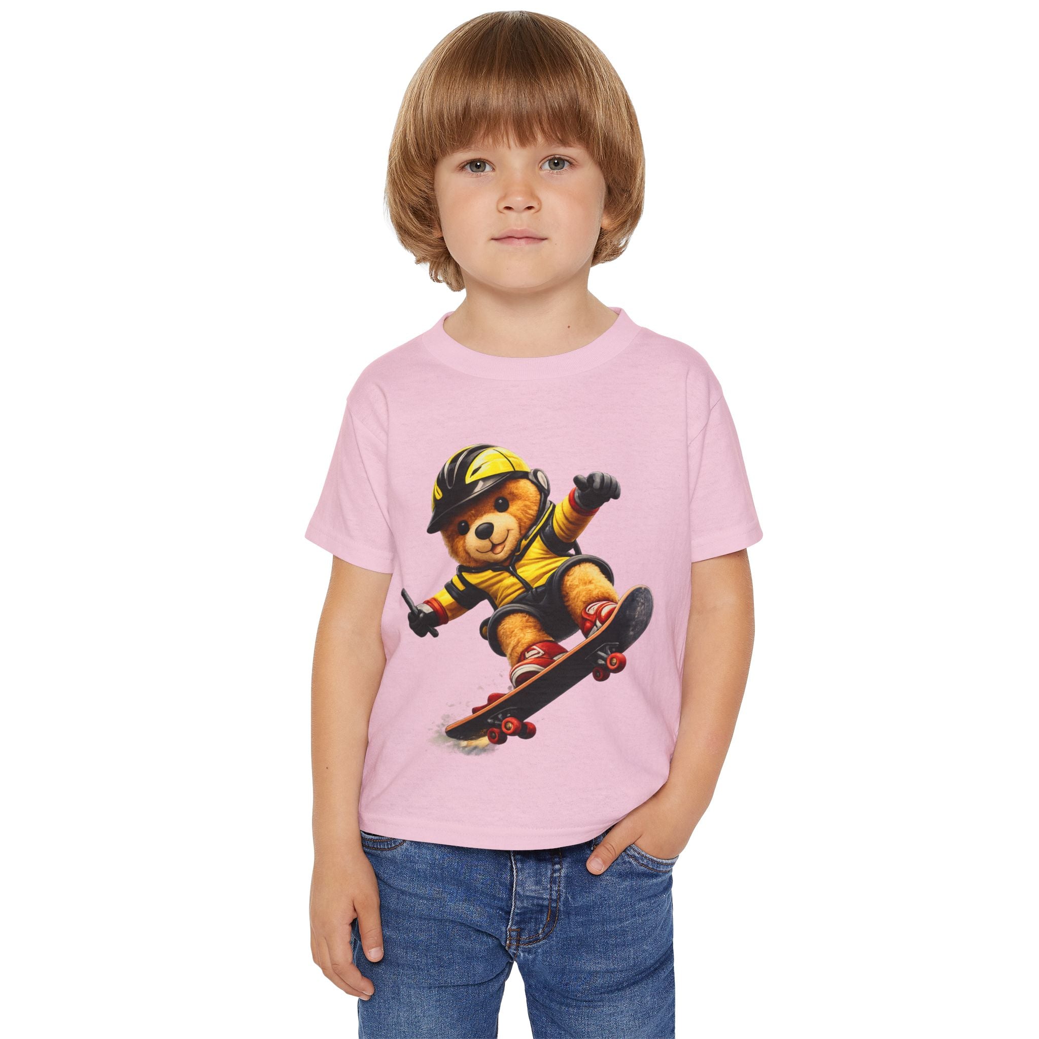 Kids Skateboarding Teddy T-Shirt