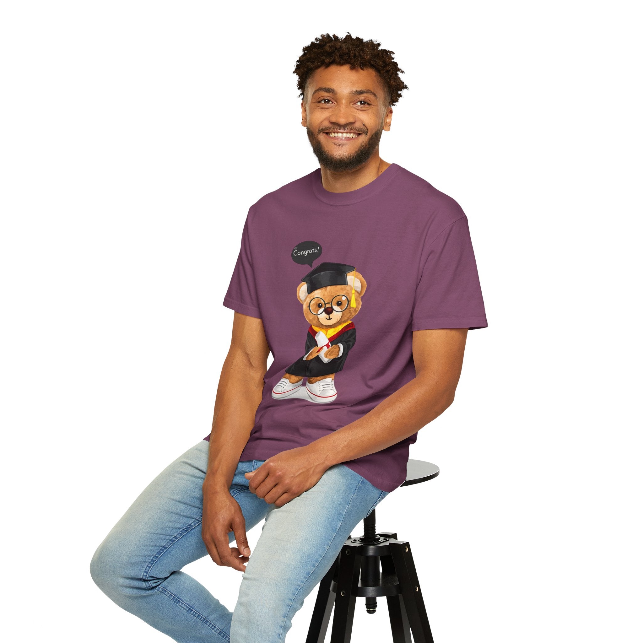Graduation Teddy Bear Graphic T-Shirt