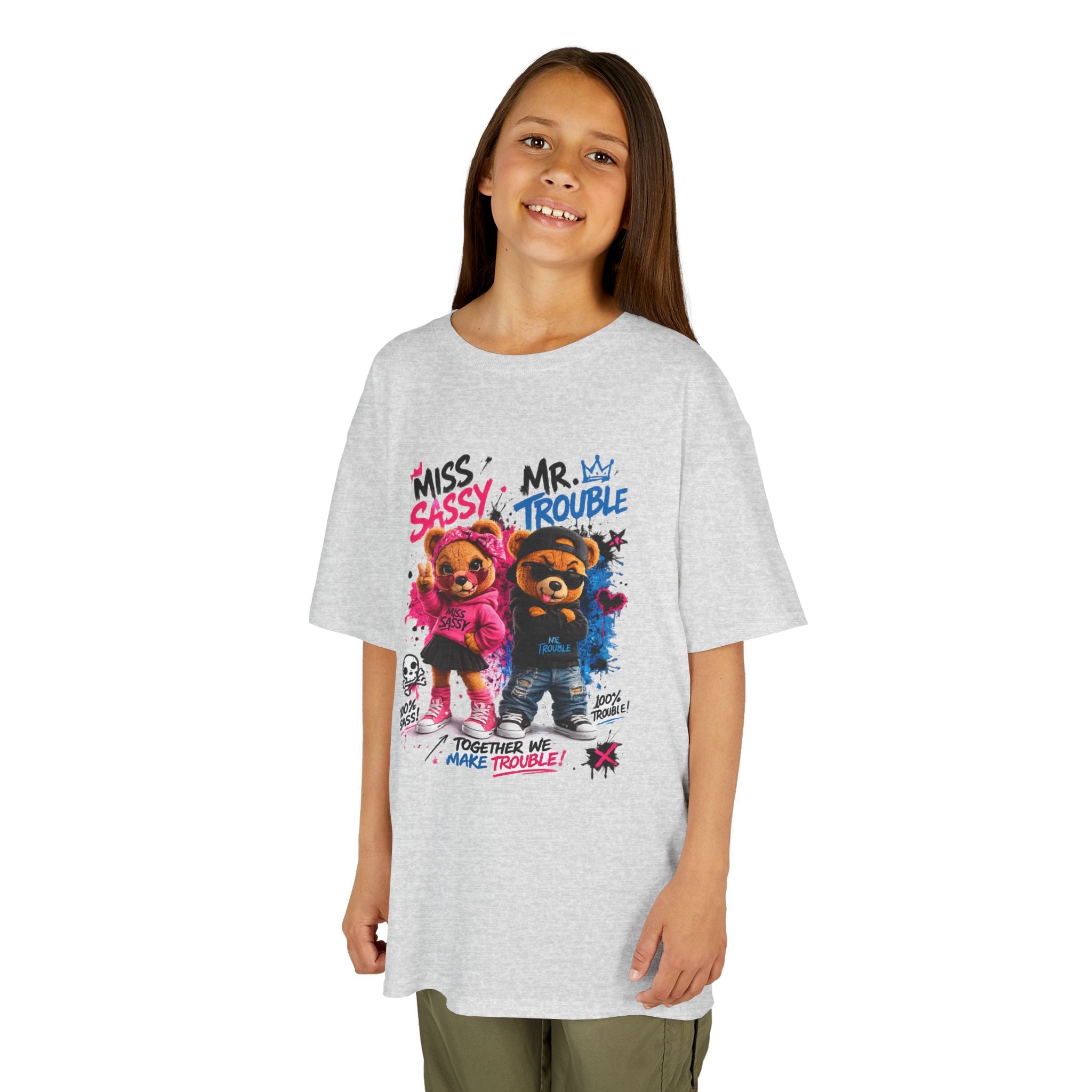 Miss Sassy & Mr. Trouble Teddy Bear T-Shirt