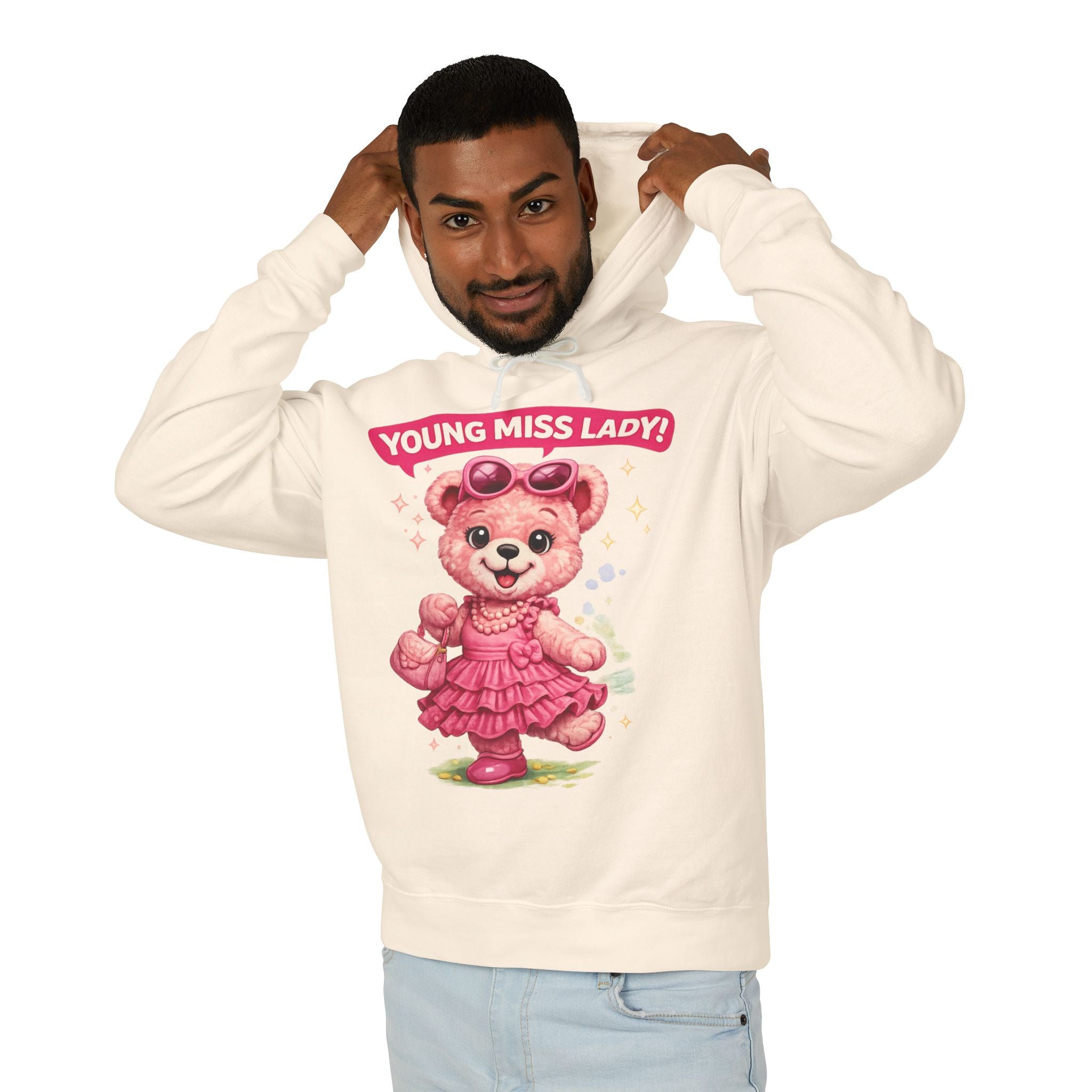 Young Miss Lady Teddy Bear Hoodie
