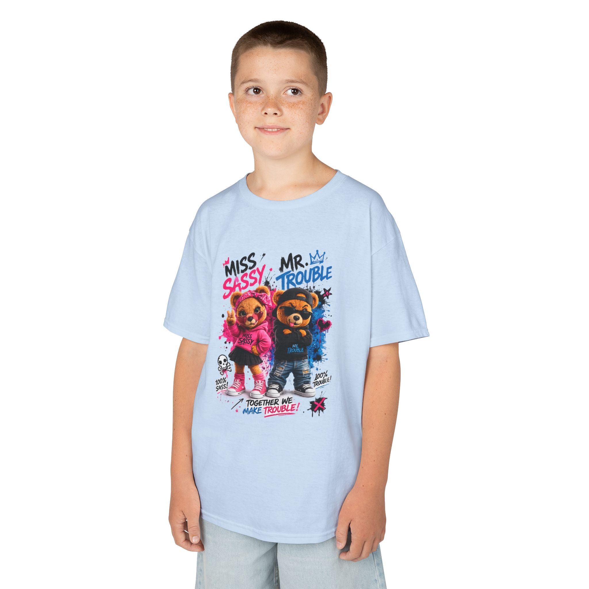 Miss Sassy & Mr. Trouble Teddy Bear T-Shirt
