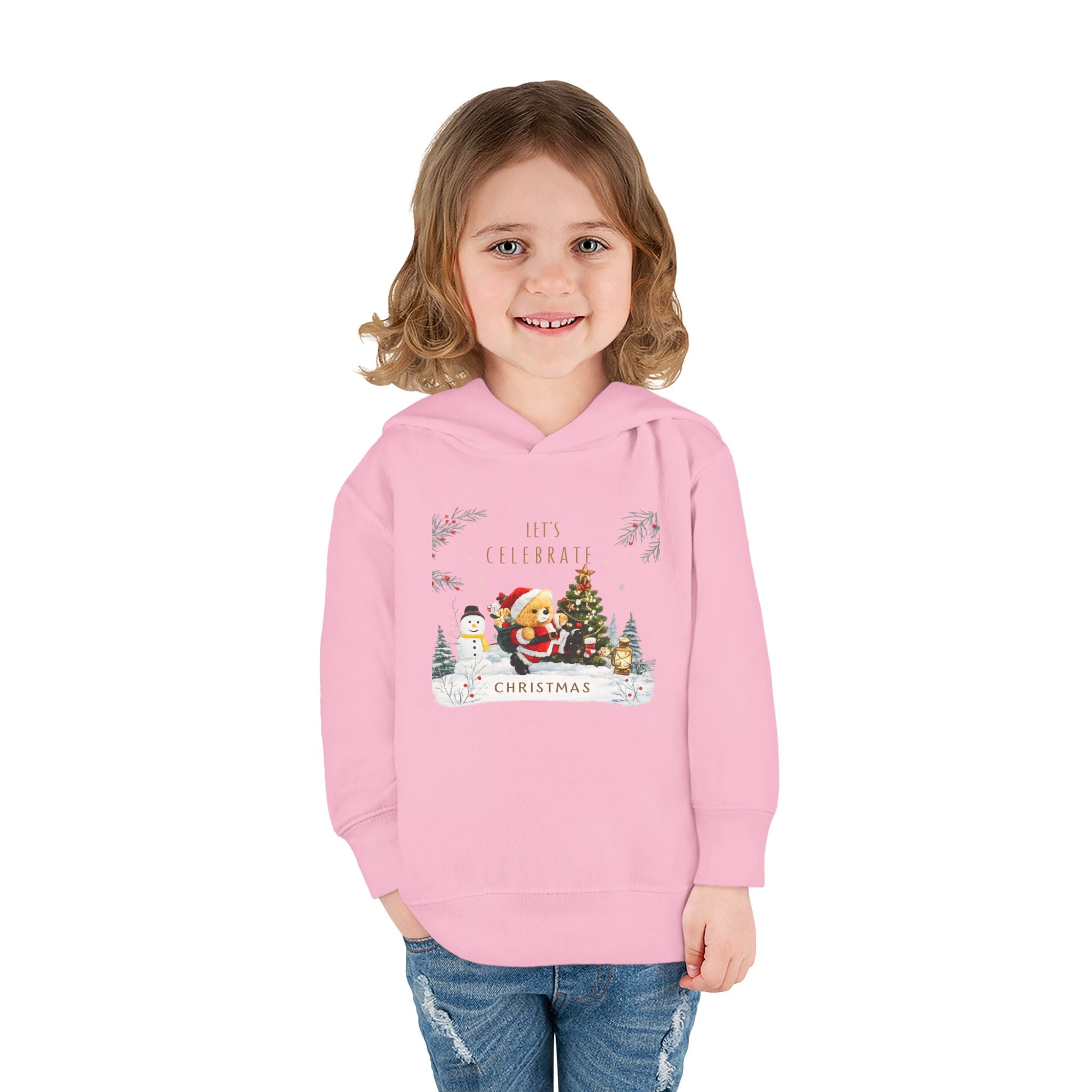 Let's Celebrate Christmas Toddler Hoodie
