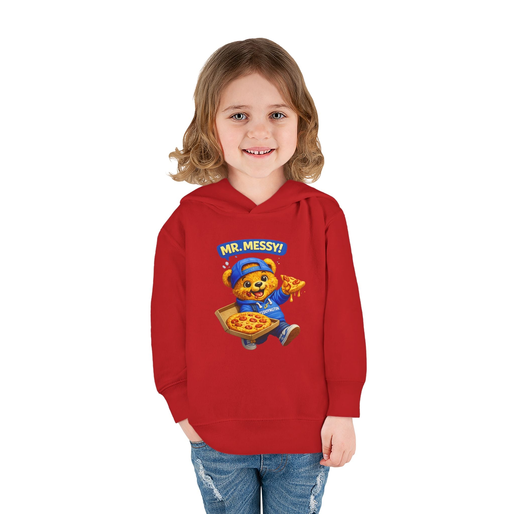 Mr. Messy Pizza Teddy Hoodie
