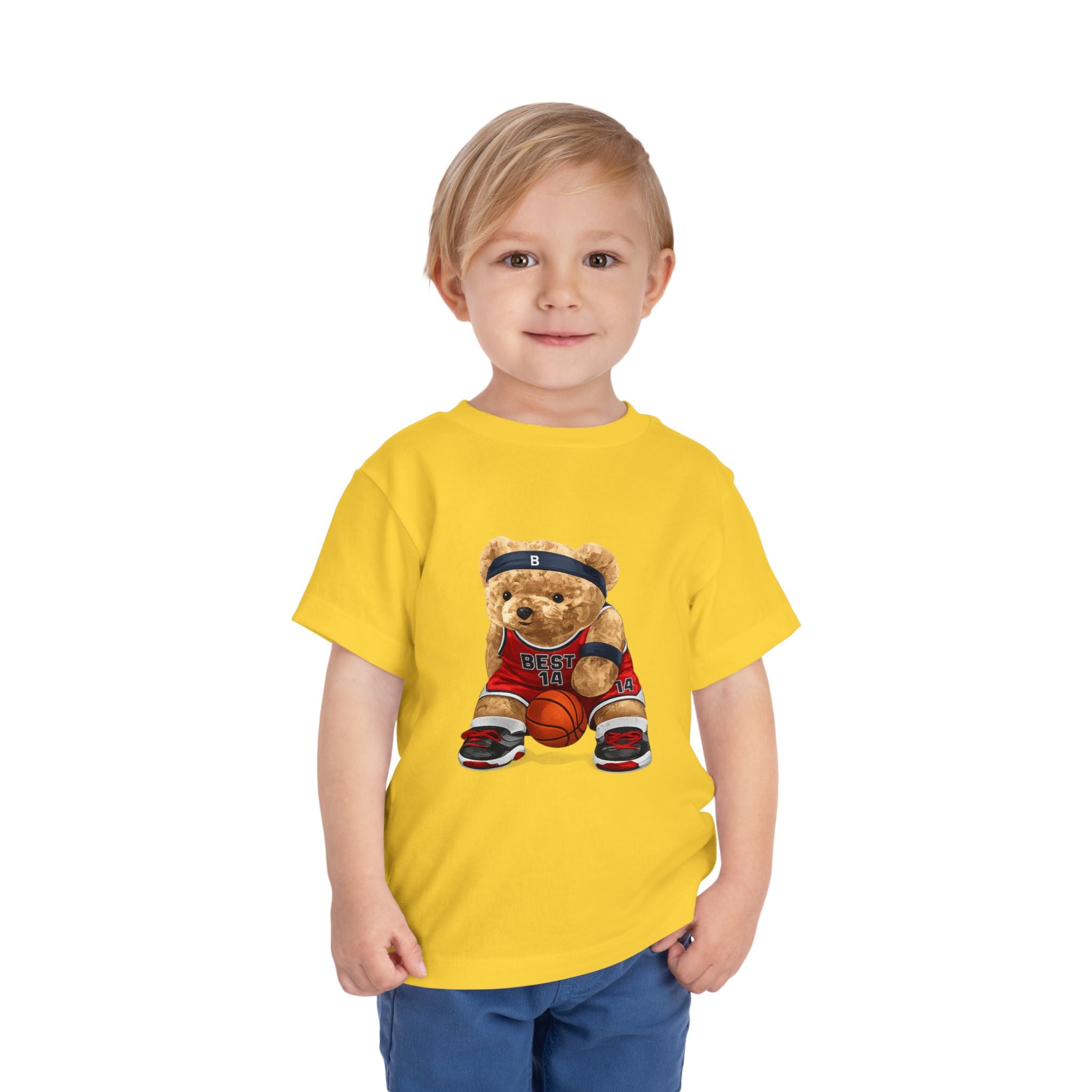 Toddler Basketball Teddy Bear T-Shirt