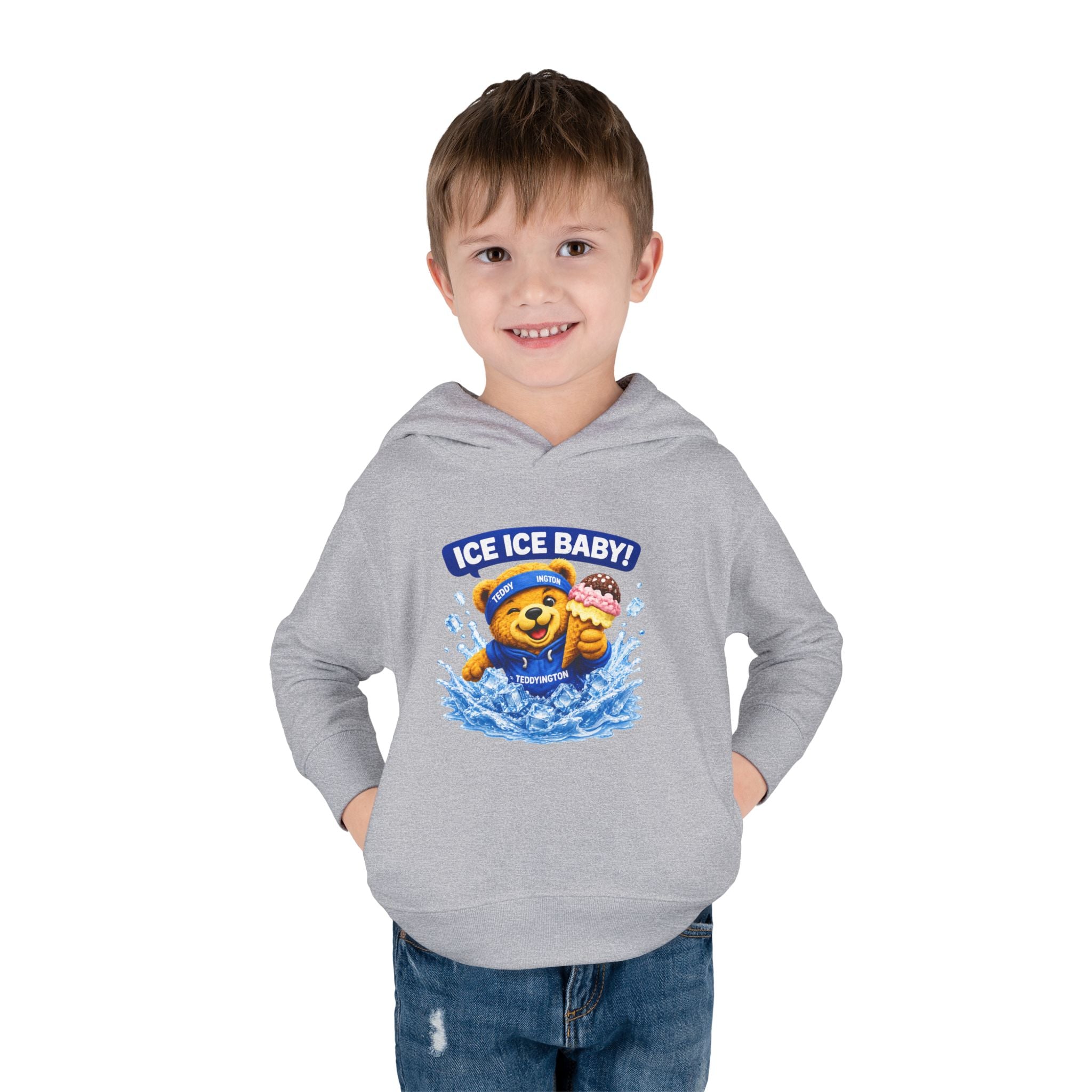 Ice Ice Baby Teddy Bear Toddler Hoodie