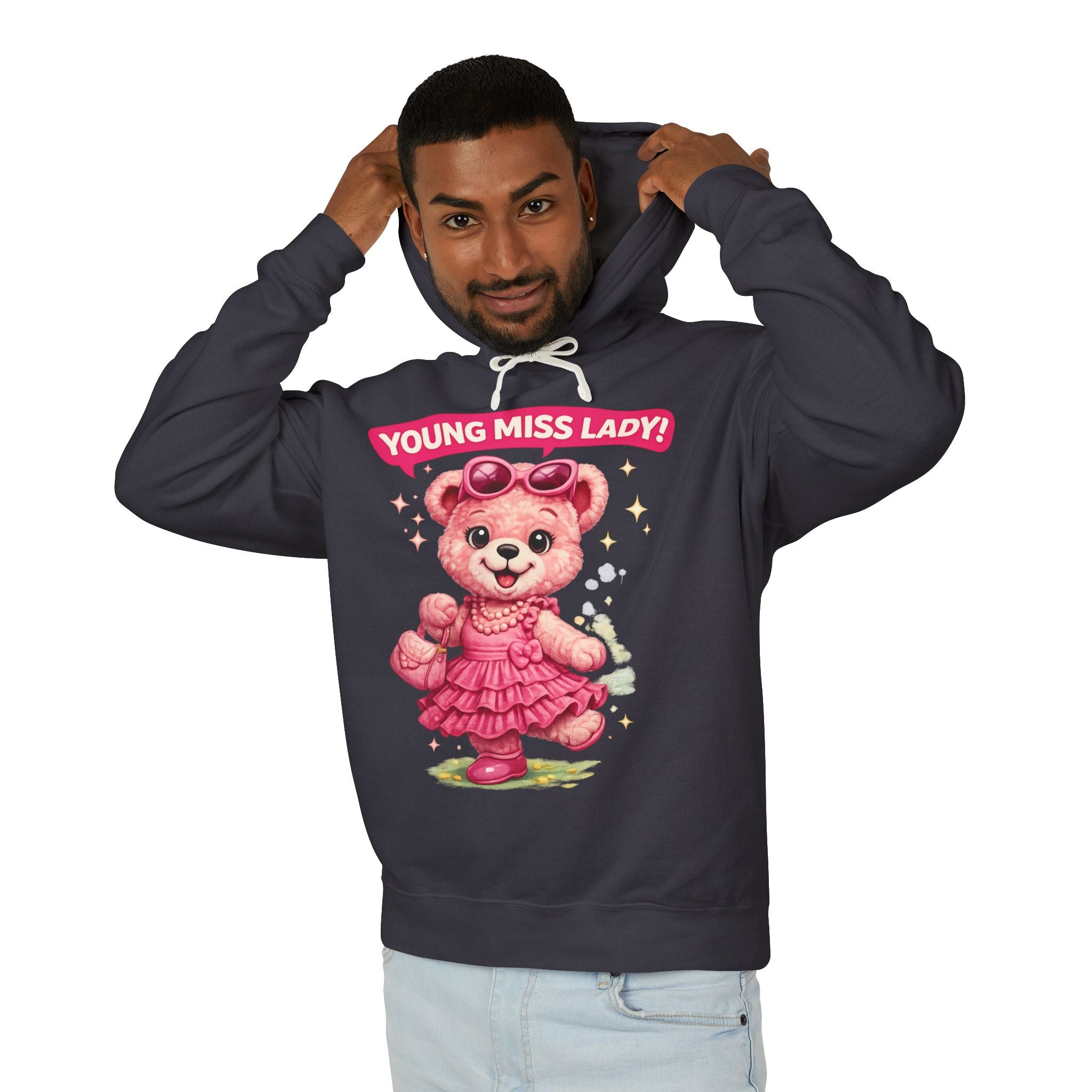 Young Miss Lady Teddy Bear Hoodie