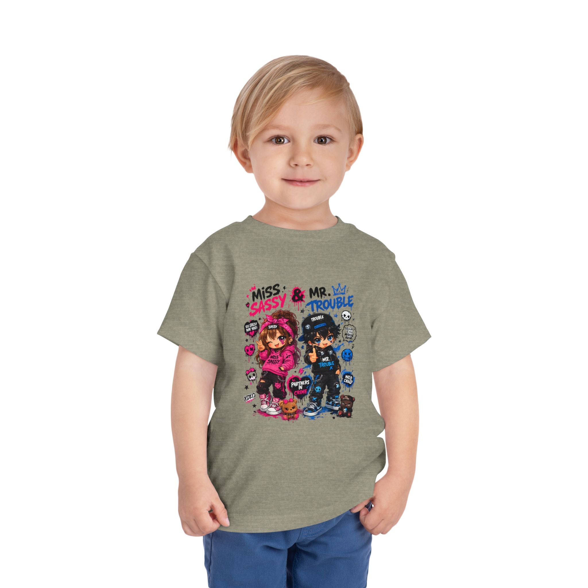 Miss Sassy & Mr. Trouble Kids T-Shirt