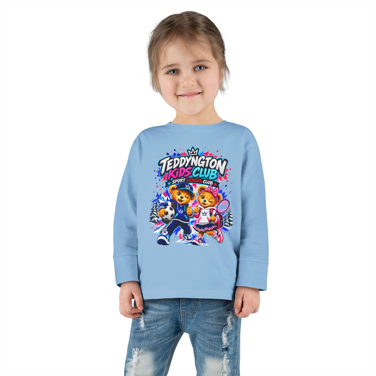 Teddyngton Kids Club Sports Long Sleeve T-Shirt