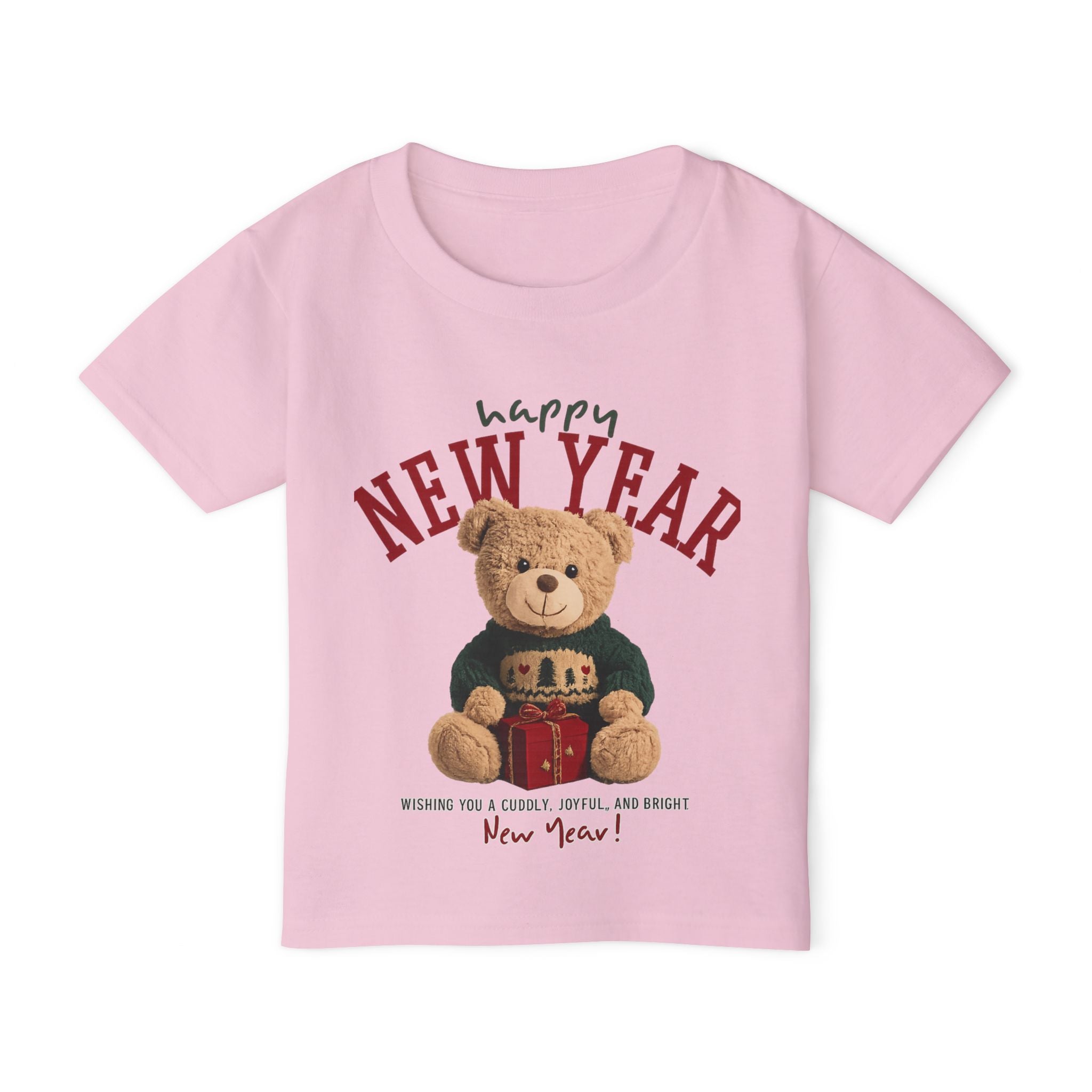 Happy New Year Teddy Bear Kids T-Shirt