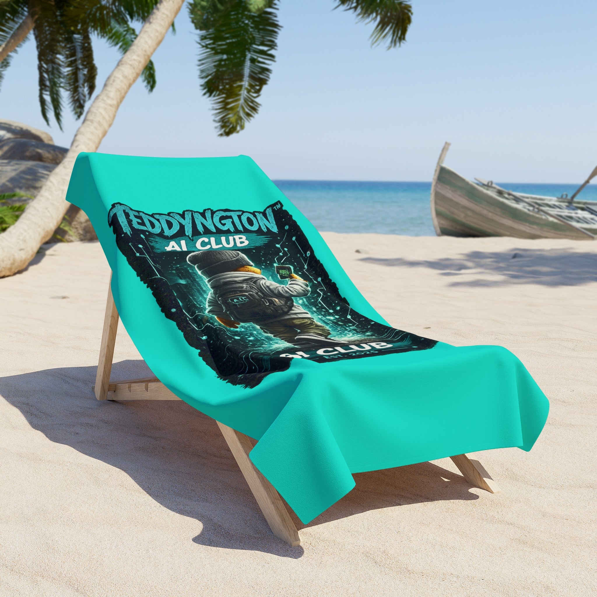 Teddyington AI Club Beach Towel
