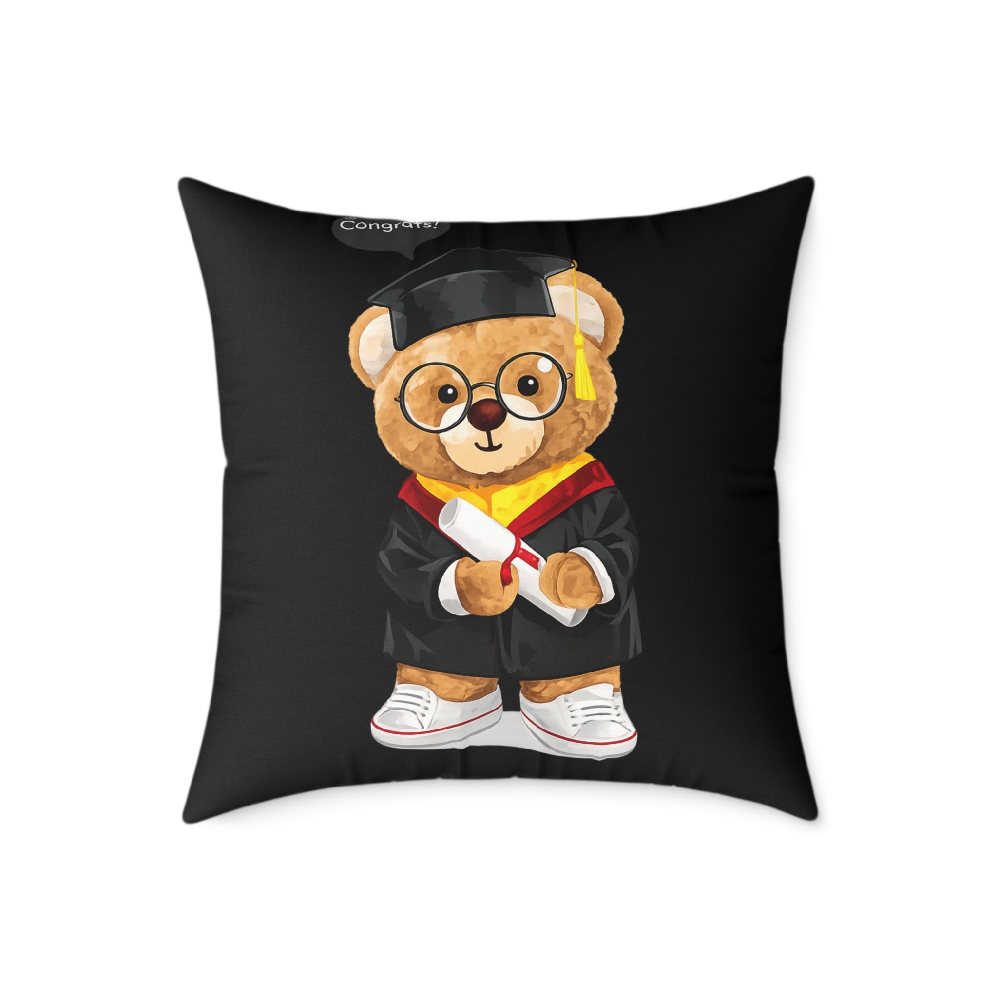 Congrats Graduate Teddy Throw Pillow