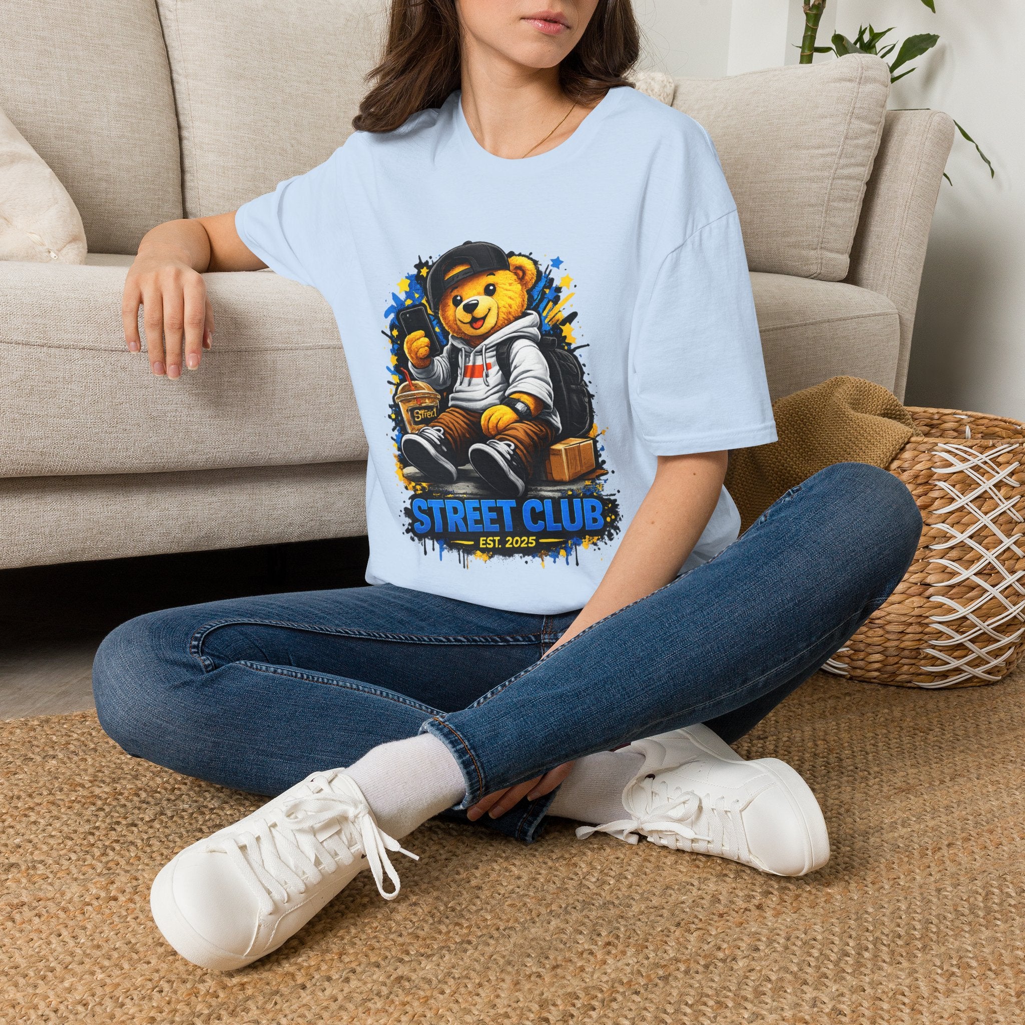 Street Club Teddy Graphic T-Shirt