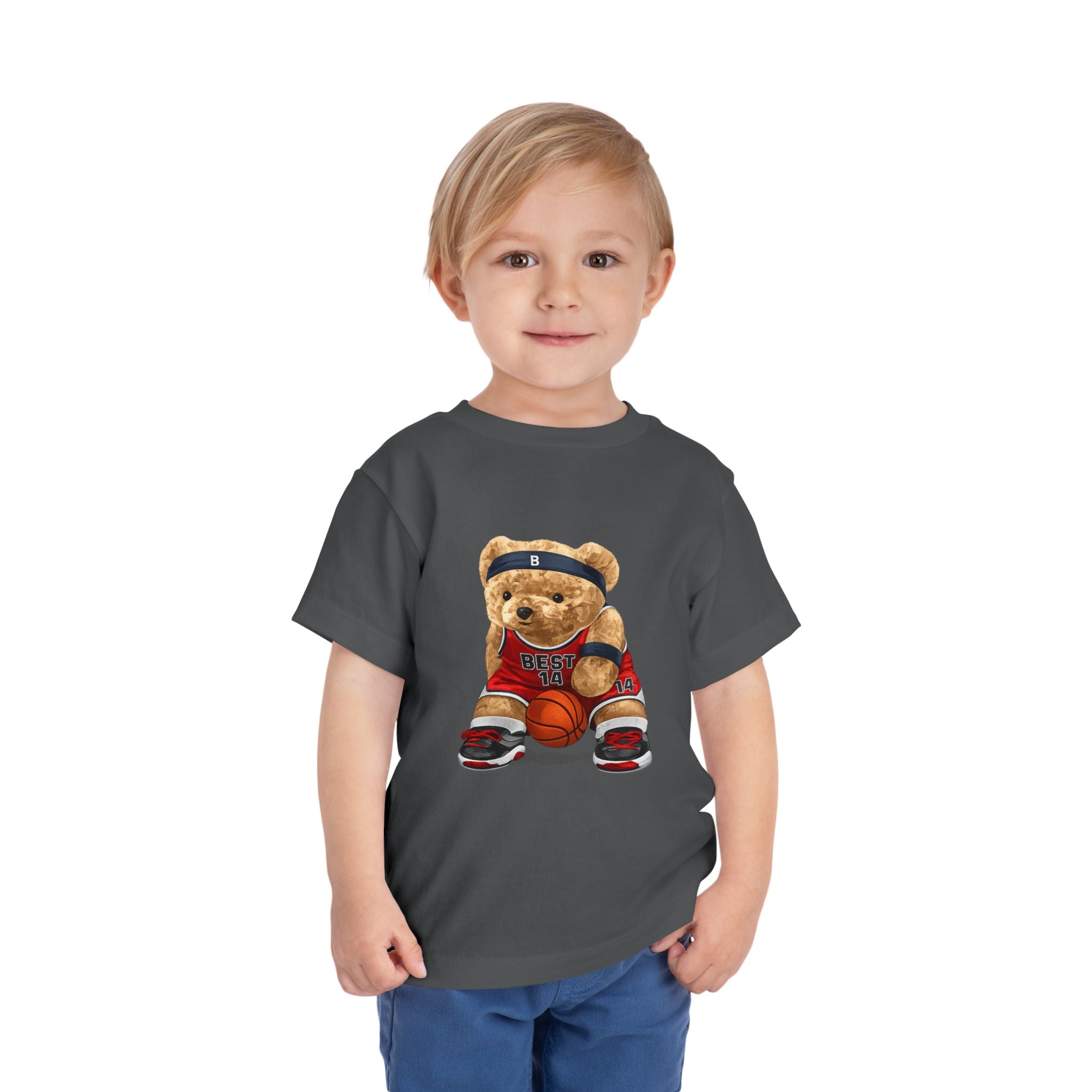 Toddler Basketball Teddy Bear T-Shirt