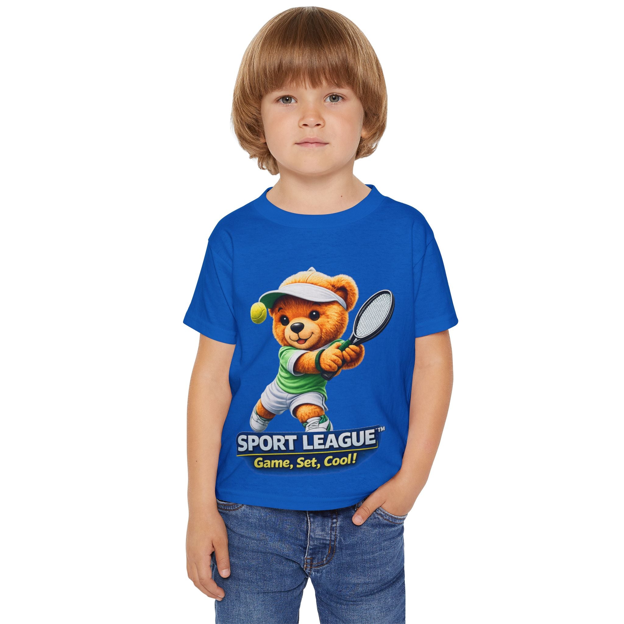 Kids Tennis Teddy Bear T-Shirt