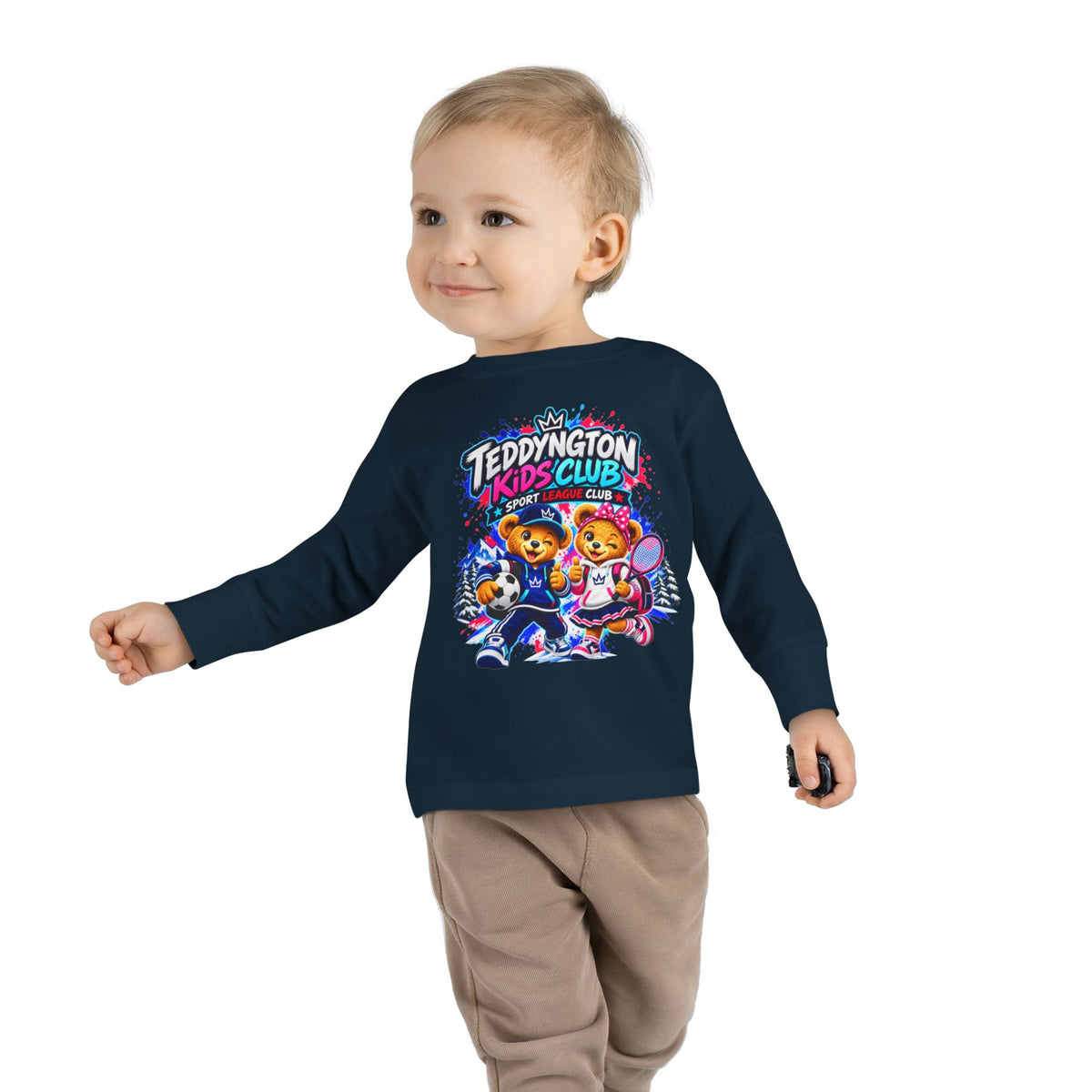 Teddyngton Kids Club Sports Long Sleeve T-Shirt