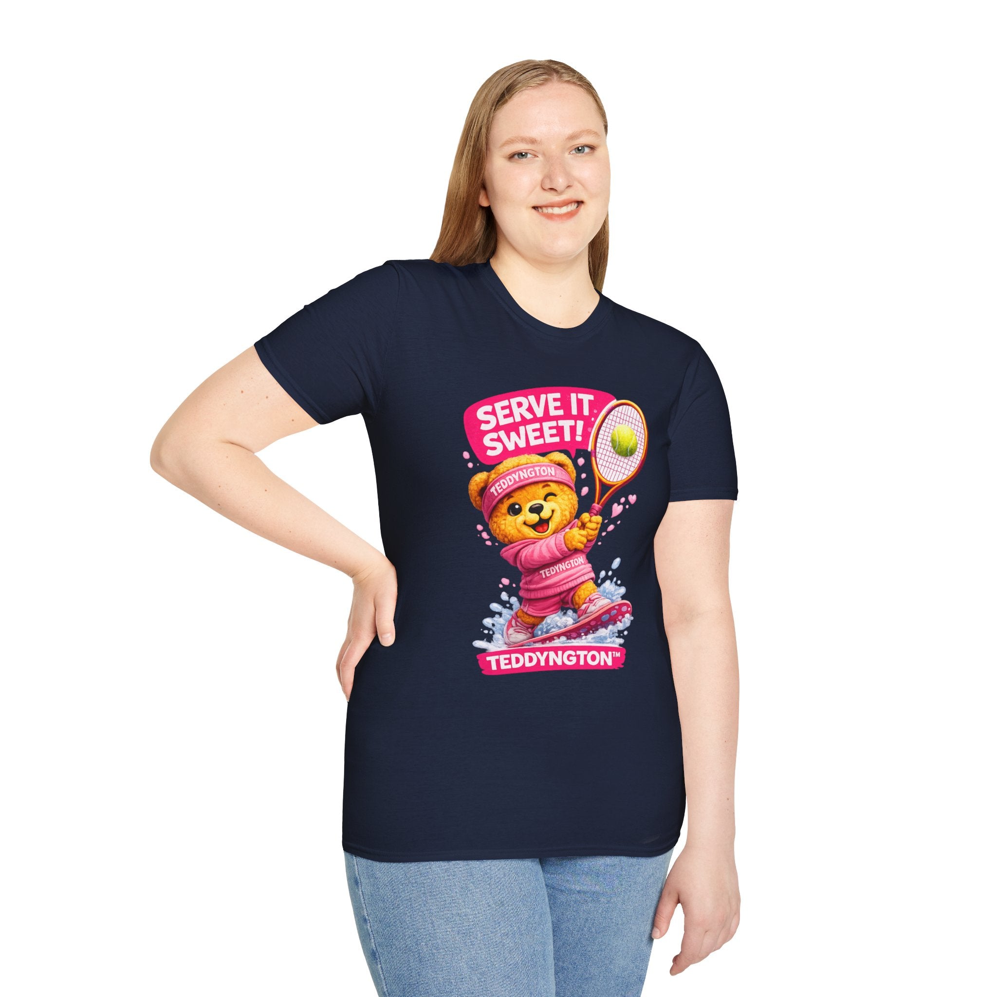 Serve It Sweet Teddy Bear Tennis T-Shirt