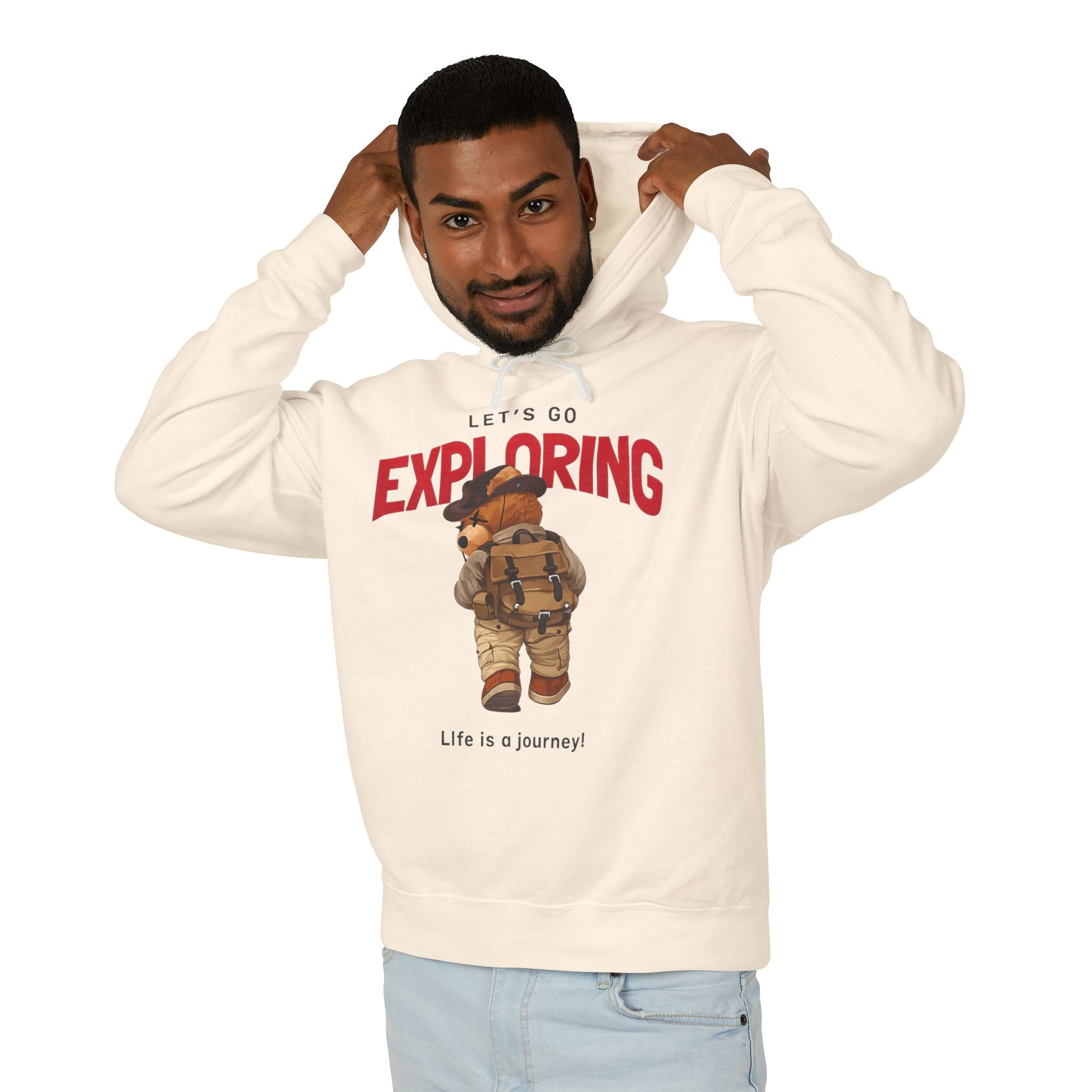 Let's Go Exploring Teddy Bear Hoodie