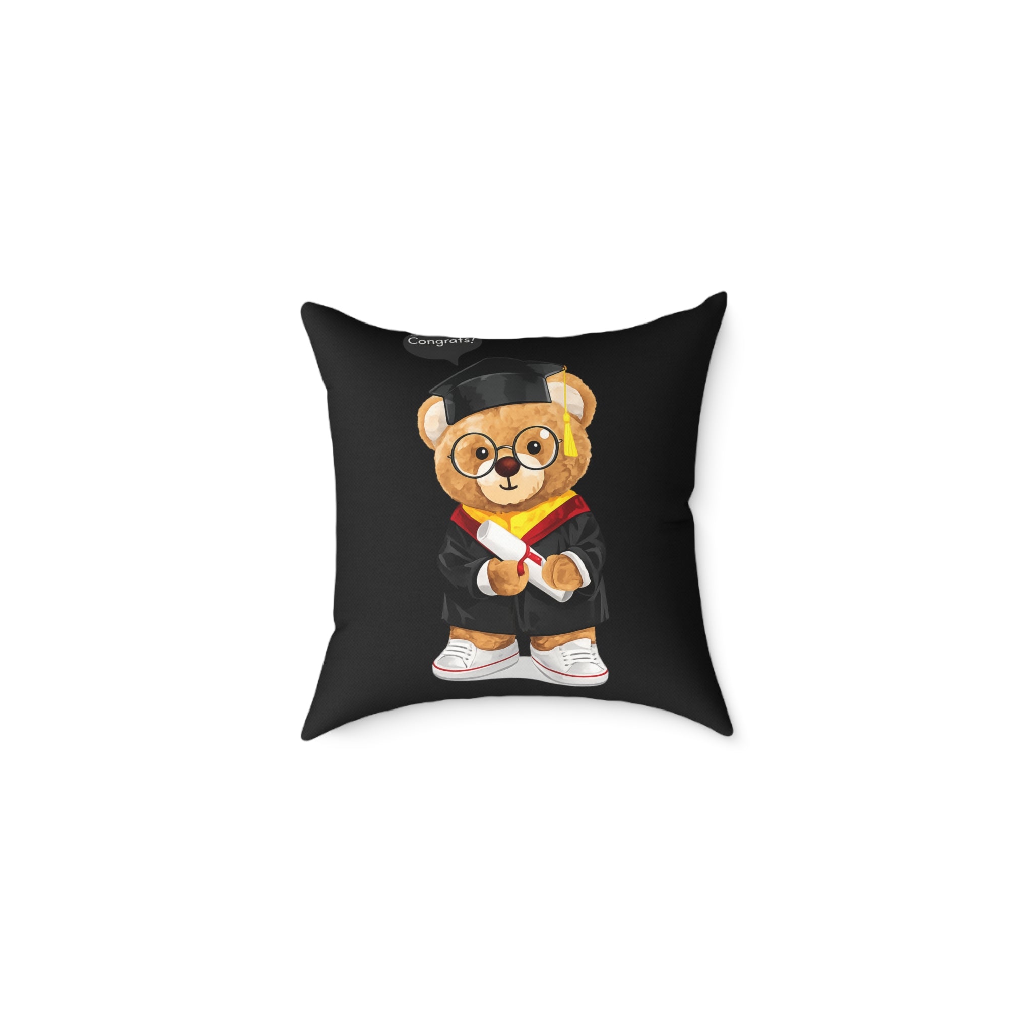 Congrats Graduate Teddy Throw Pillow