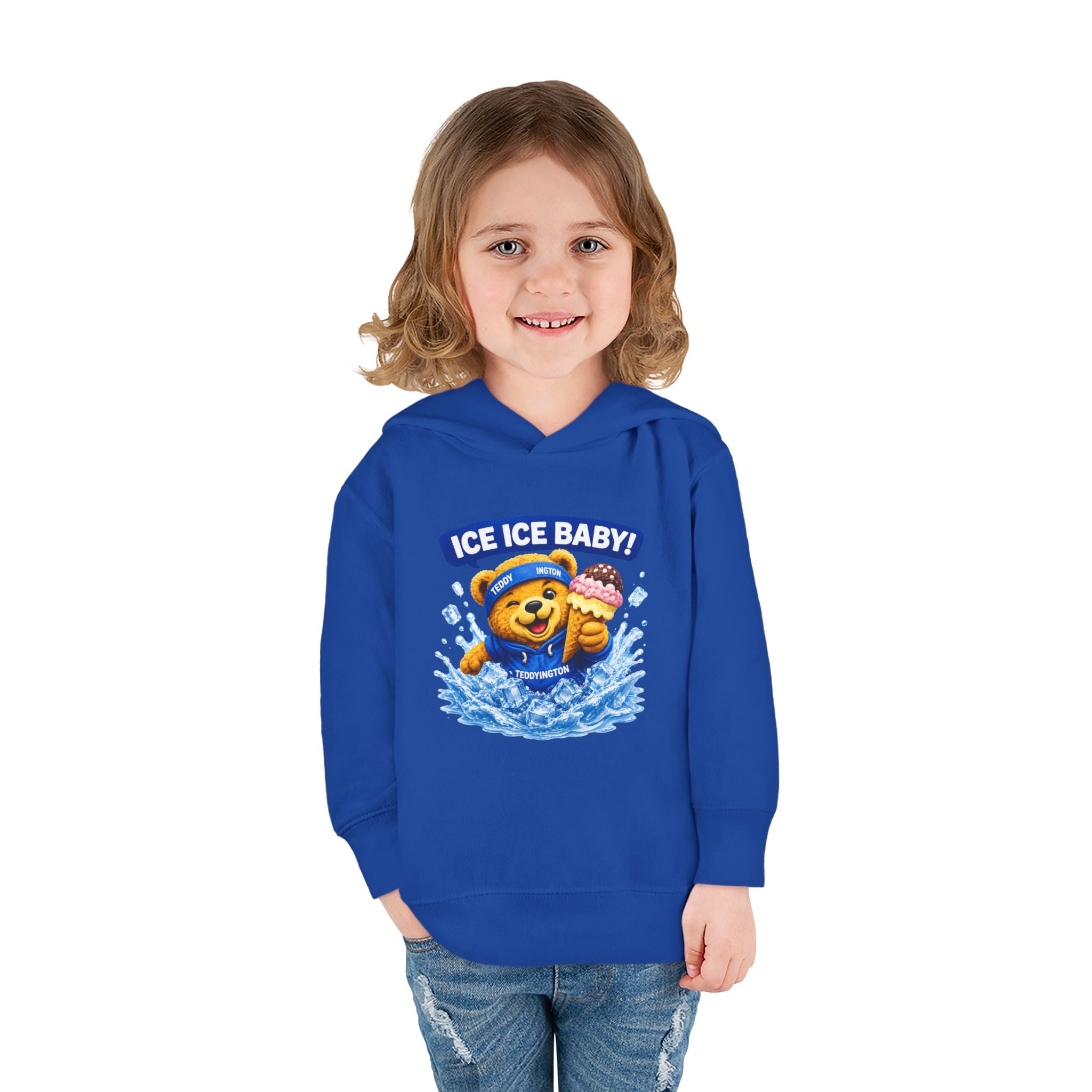 Ice Ice Baby Teddy Bear Toddler Hoodie