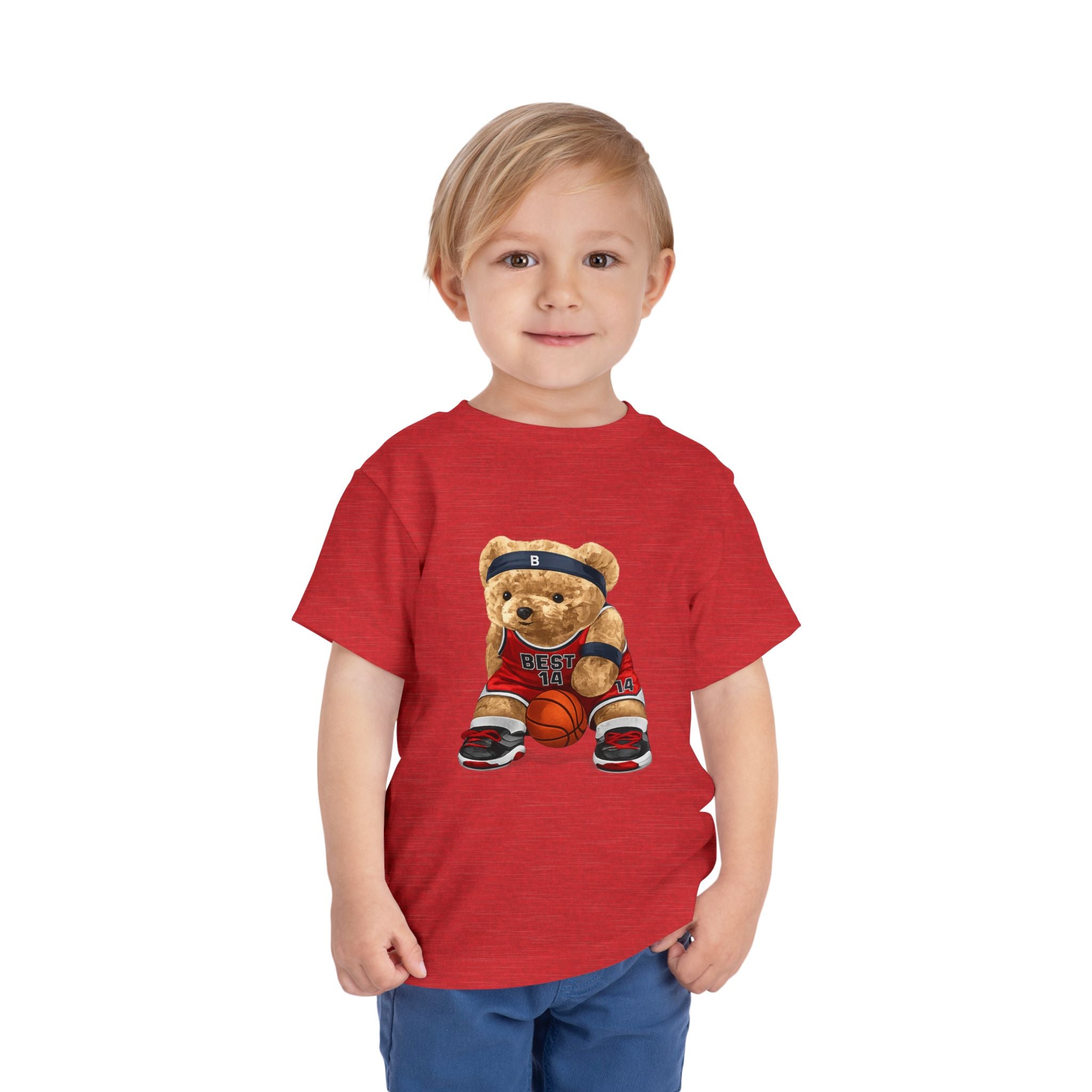 Toddler Basketball Teddy Bear T-Shirt